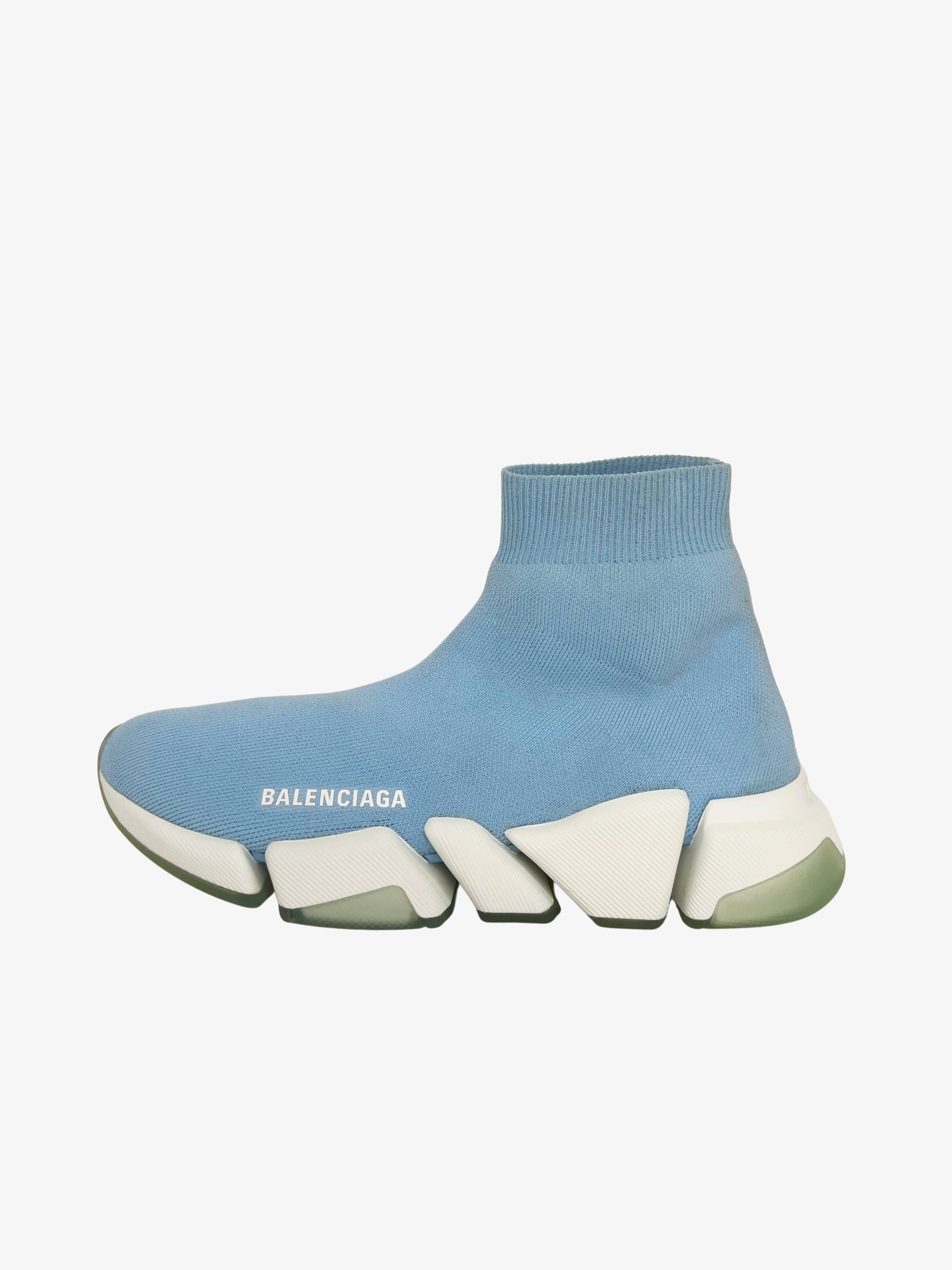 Balenciaga Speed 2.0 Powder Blue Trainer