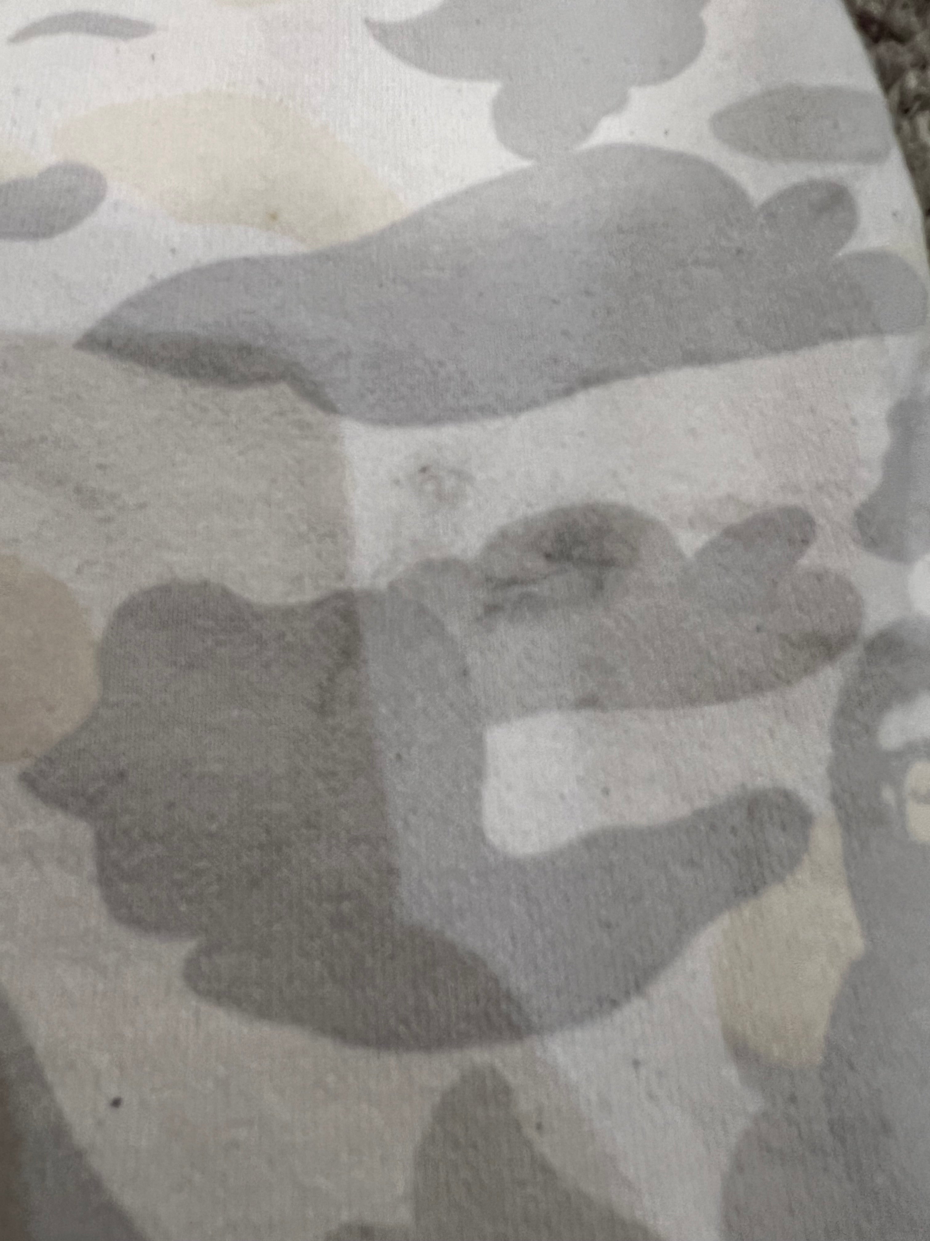 White Glow In The Dark City Camo Full Zip Up Panda Shark Hoodie