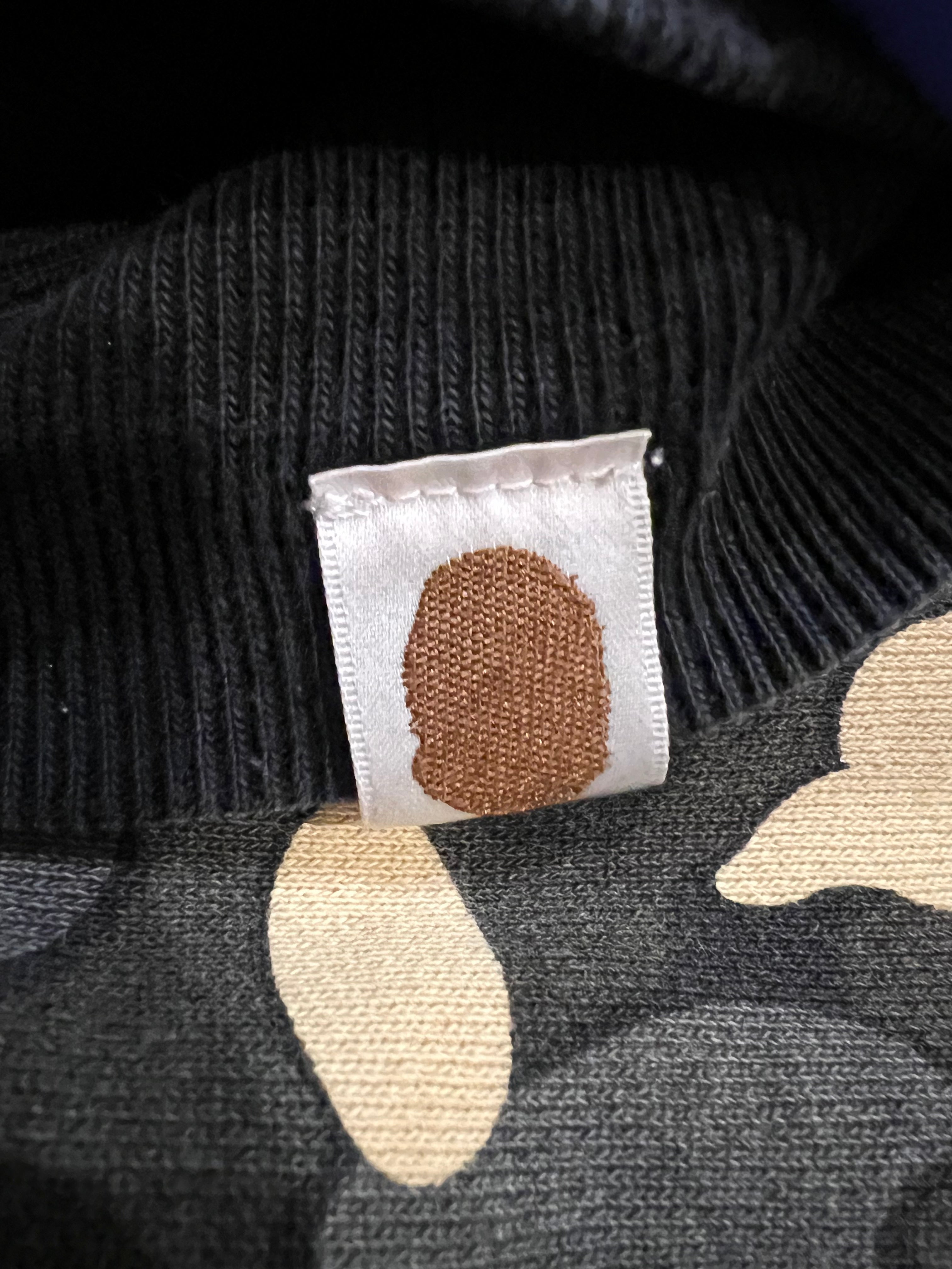 Black/Gold 2024 NYC Madison Store Exclusive Camo Full Zip Up Shark Hoodie