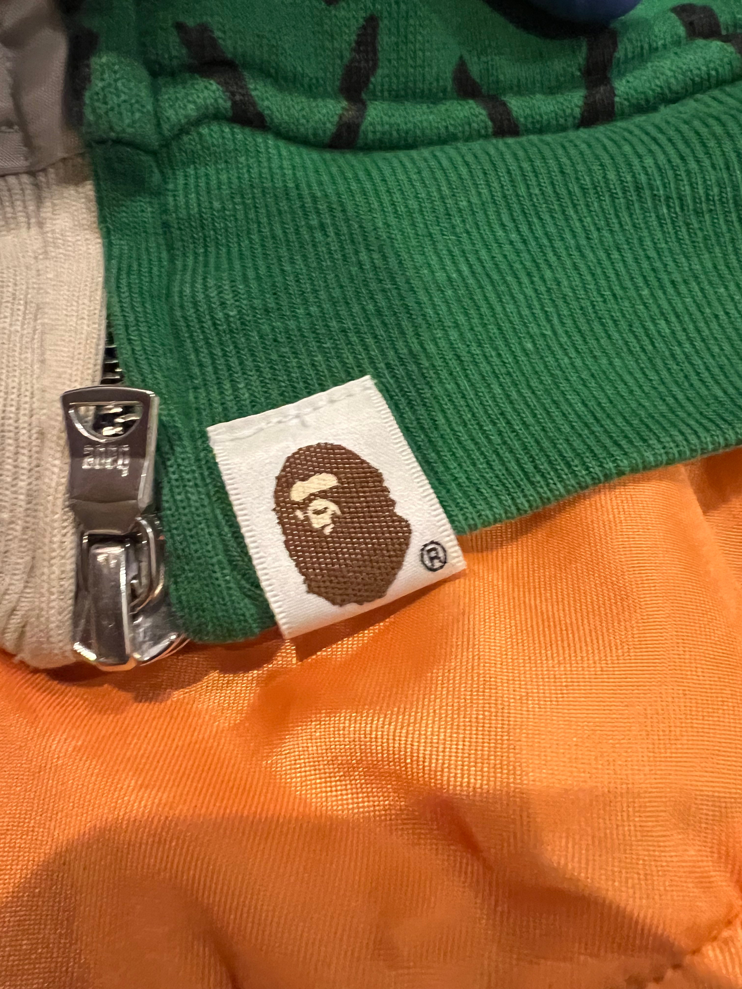 x Ambush Gray/Green Half Jacket Full Zip Up Shark Hoodie