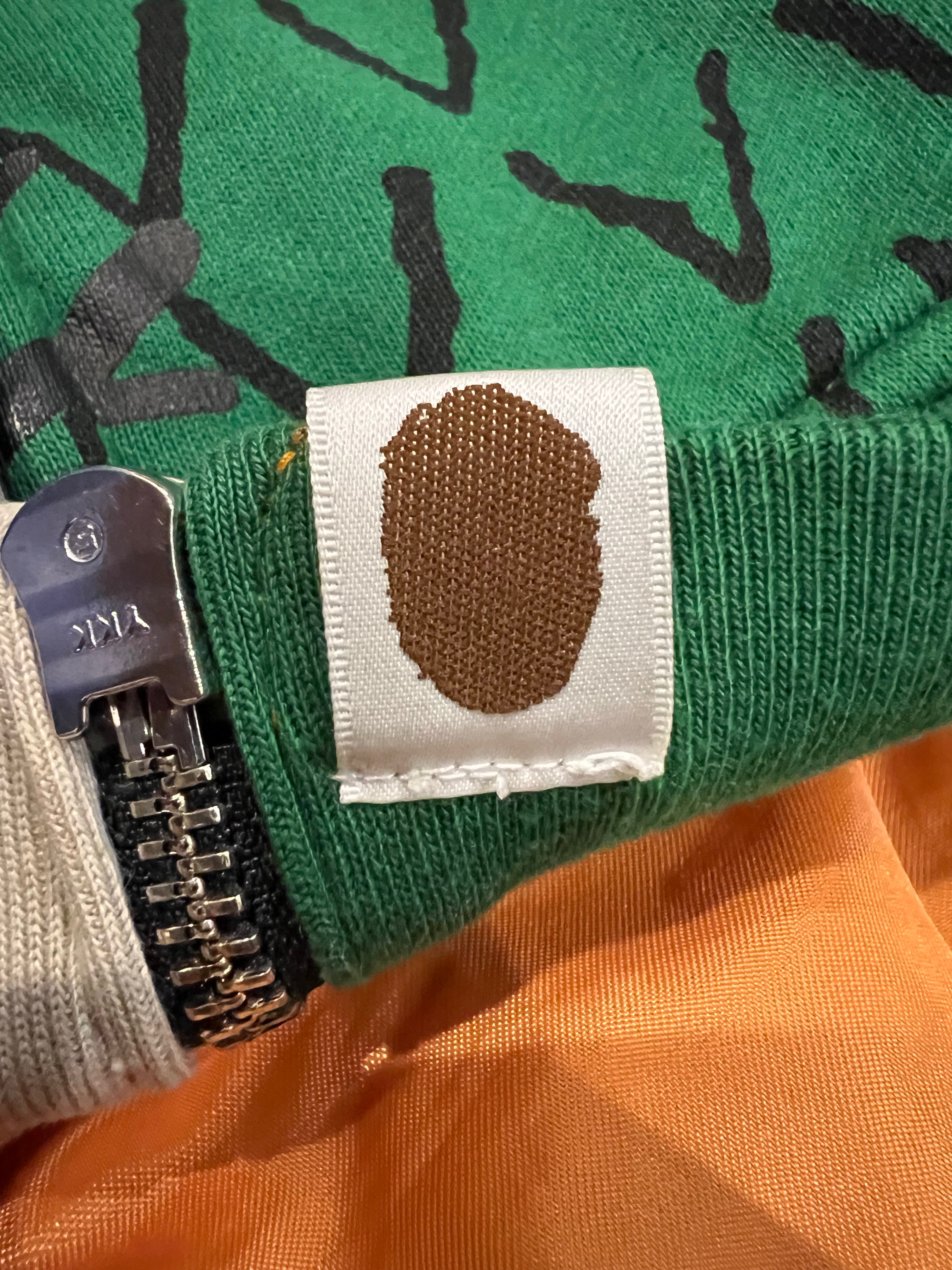 x Ambush Gray/Green Half Jacket Full Zip Up Shark Hoodie