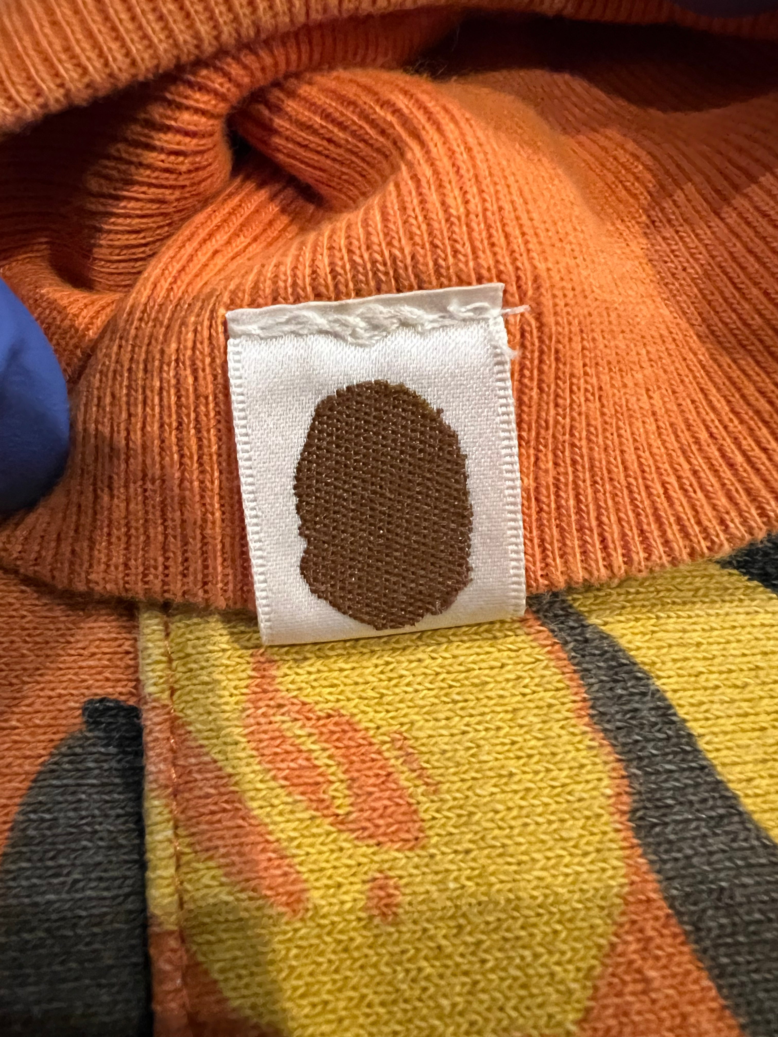 x XO Orange Camo Pullover Shark Hoodie