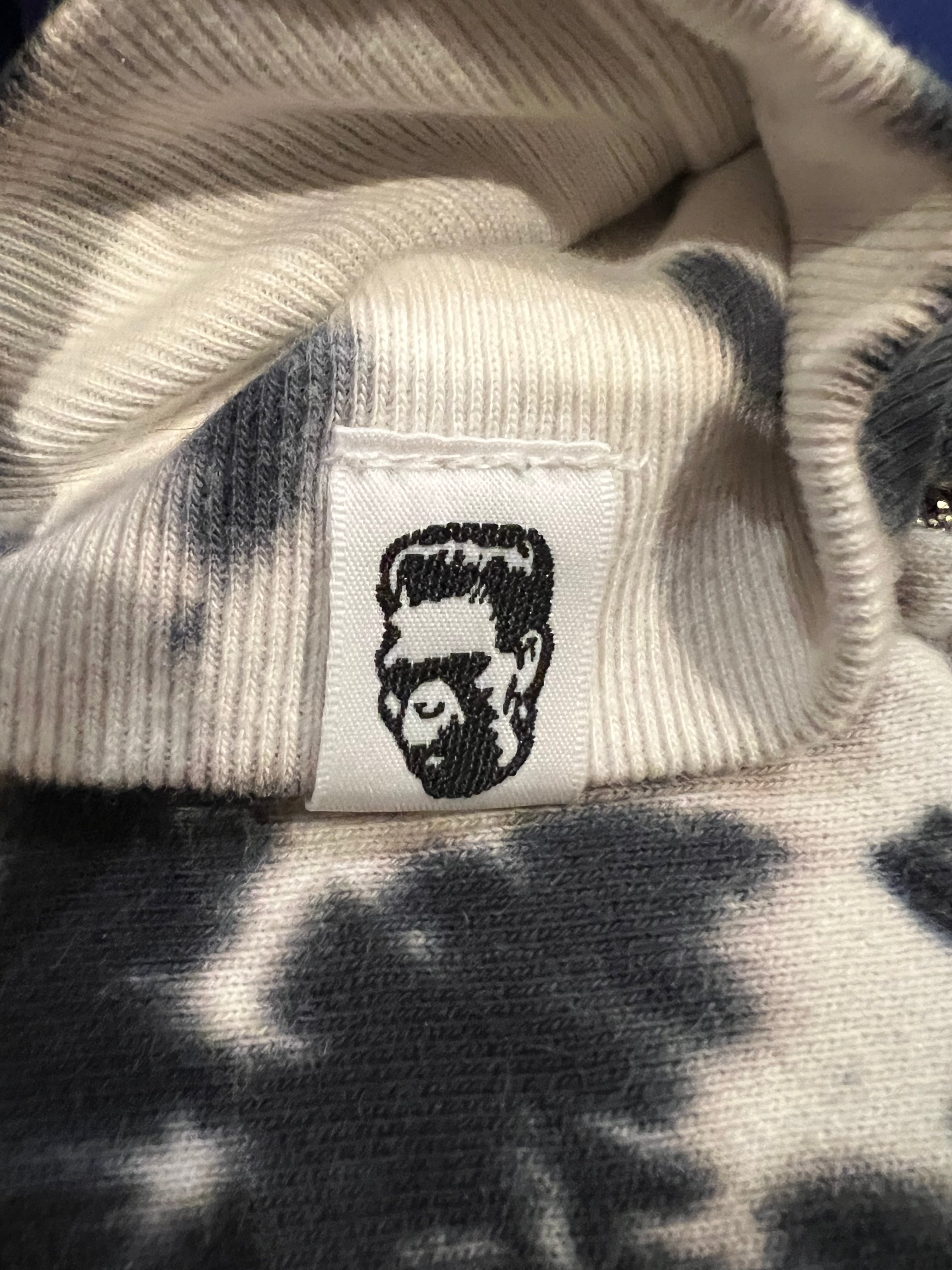 Black Tie Dye PONR Full Zip Up Shark Hoodie