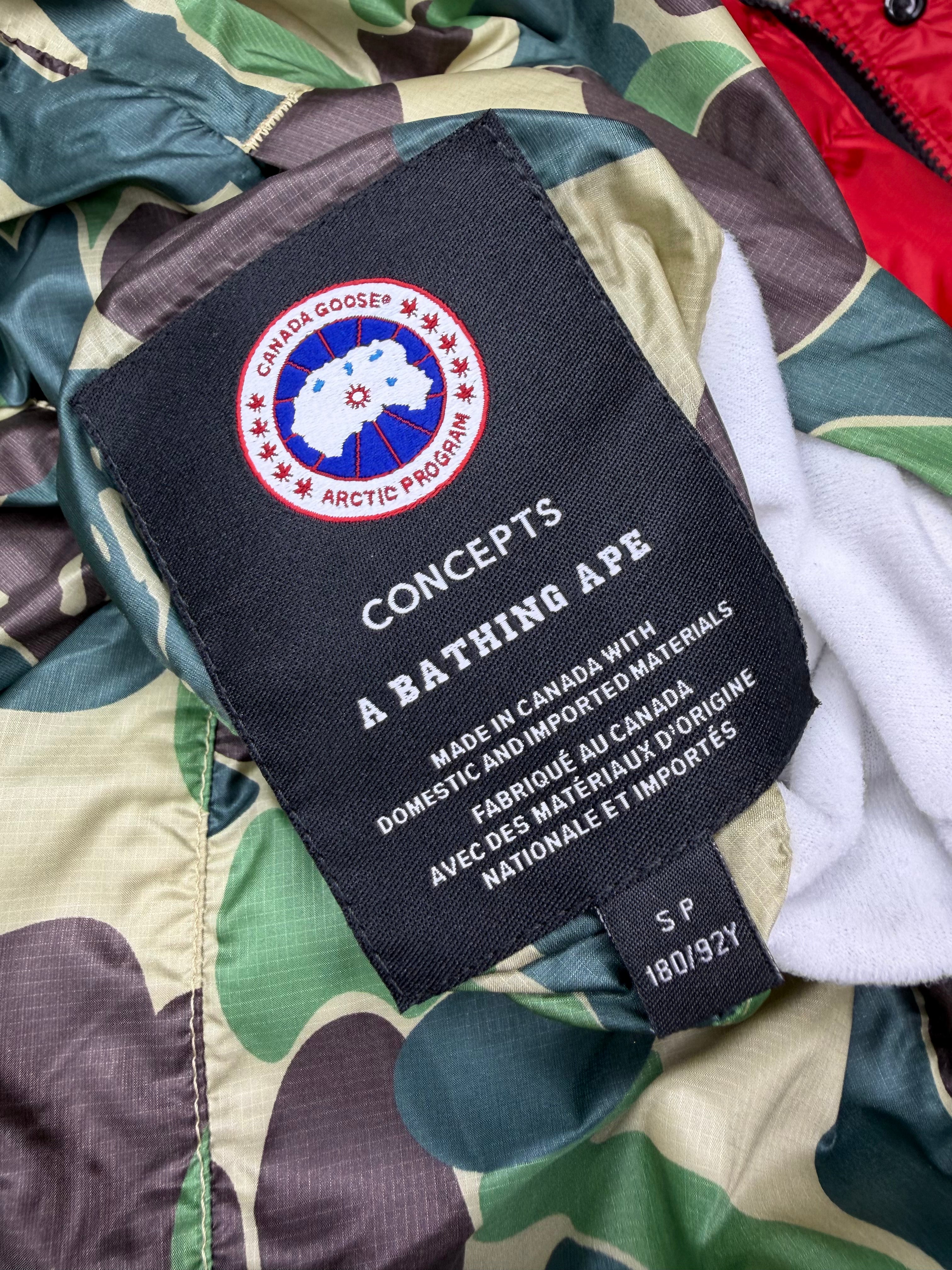 x Canada Goose x Concepts Green Camo Full Zip Up Puffer Jacket
