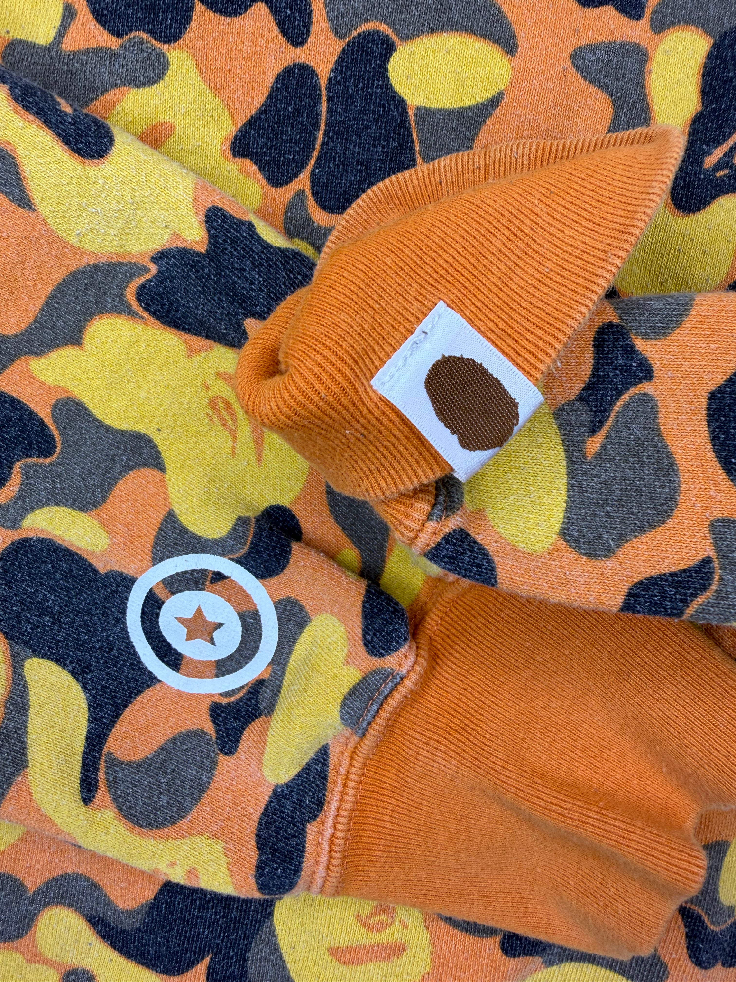 x XO Orange Camo Pullover Shark Hoodie