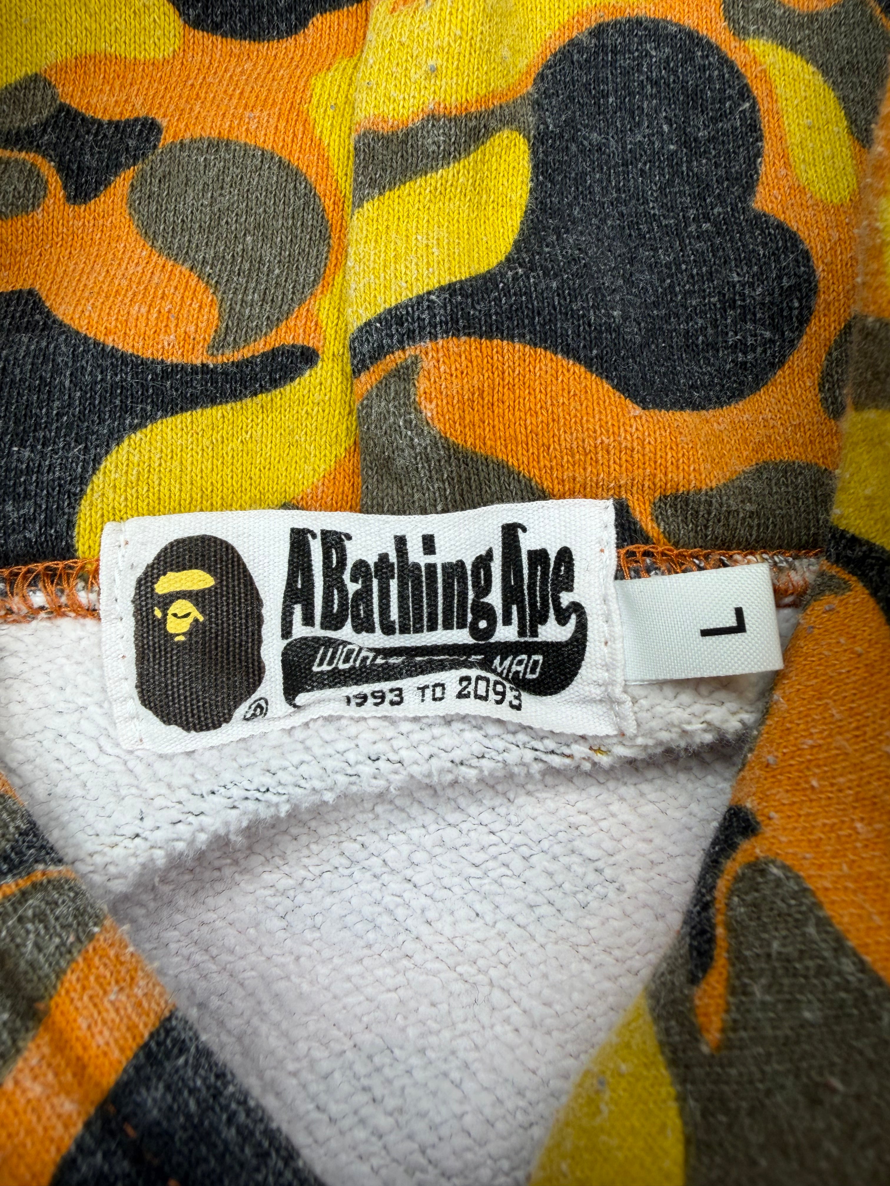 x XO Orange Camo Pullover Shark Hoodie