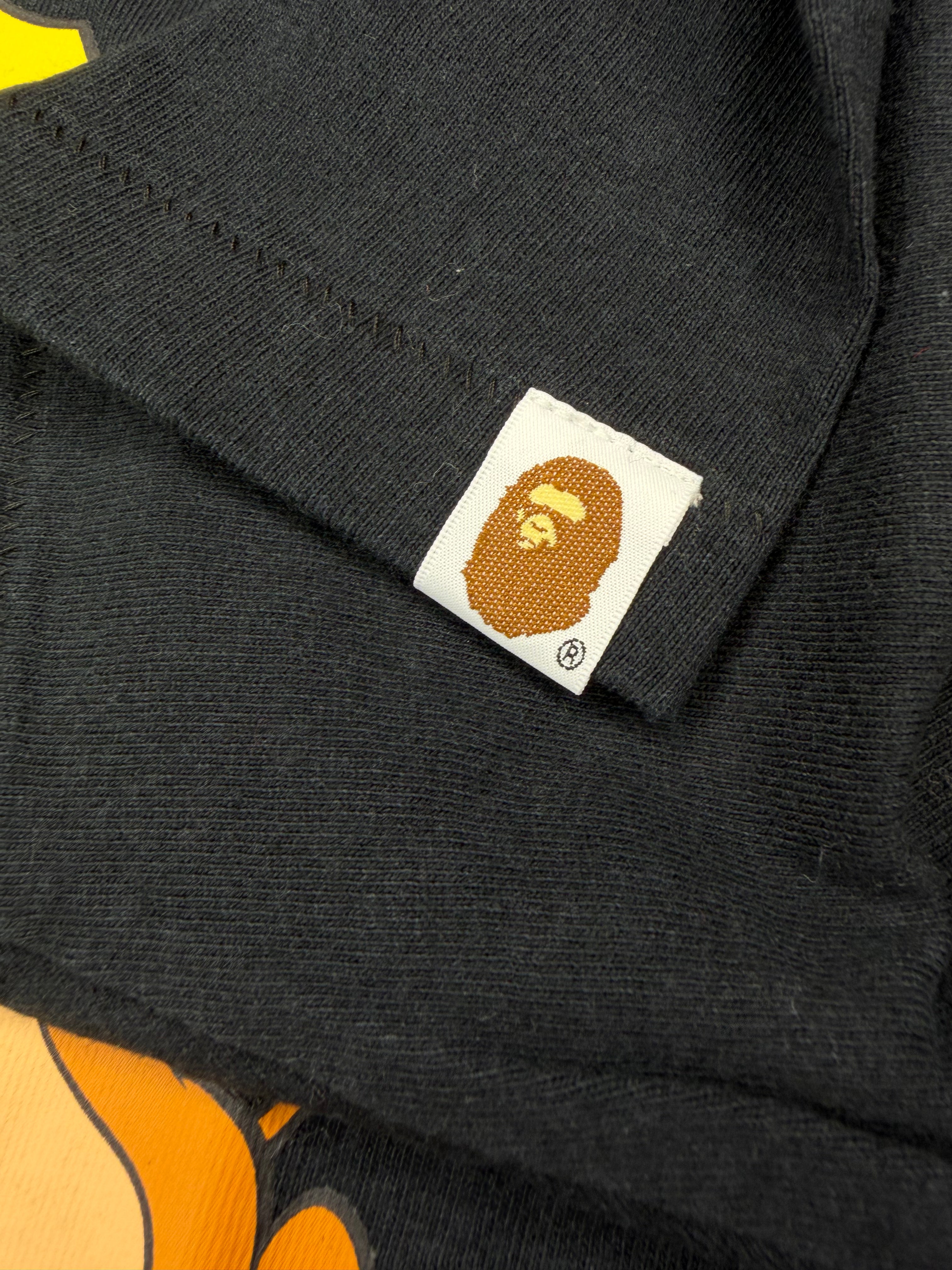 x Tom & Jerry Black Cheese Ape Head T-Shirt