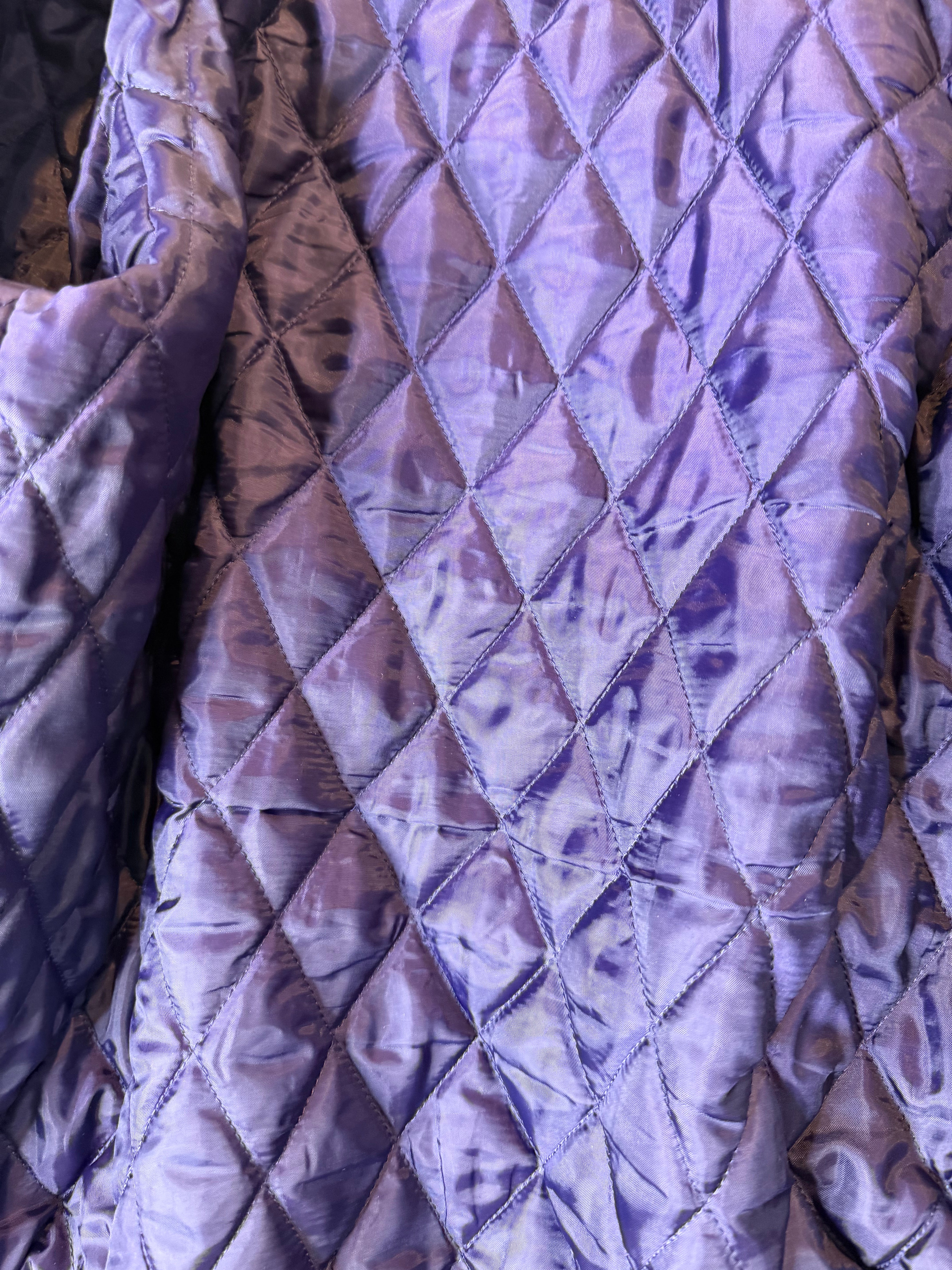 x Undercover Purple 2009 Last Orgy 2 Leather Varsity Jacket