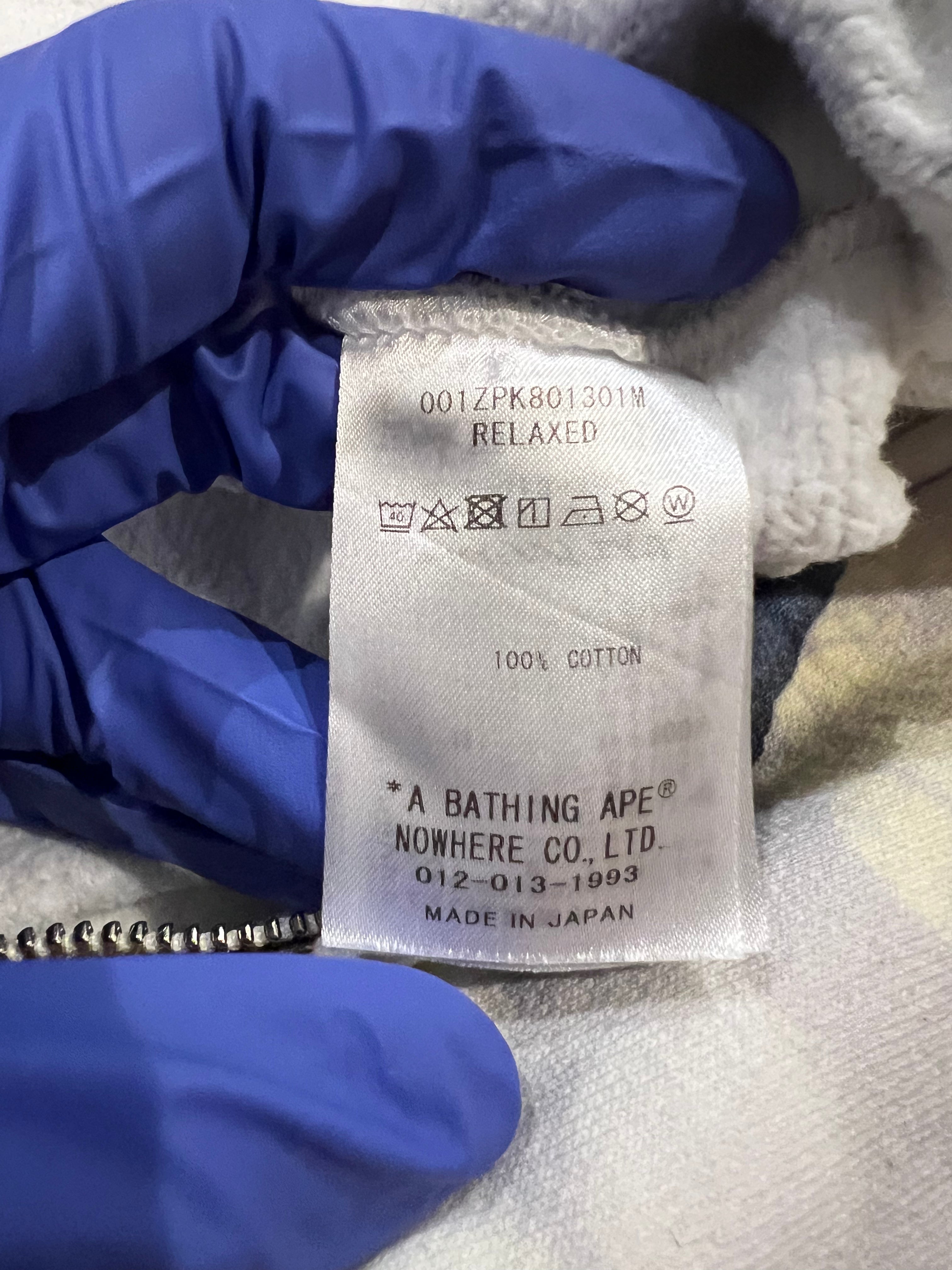 White Flower Print Full Zip Up Shark Hoodie