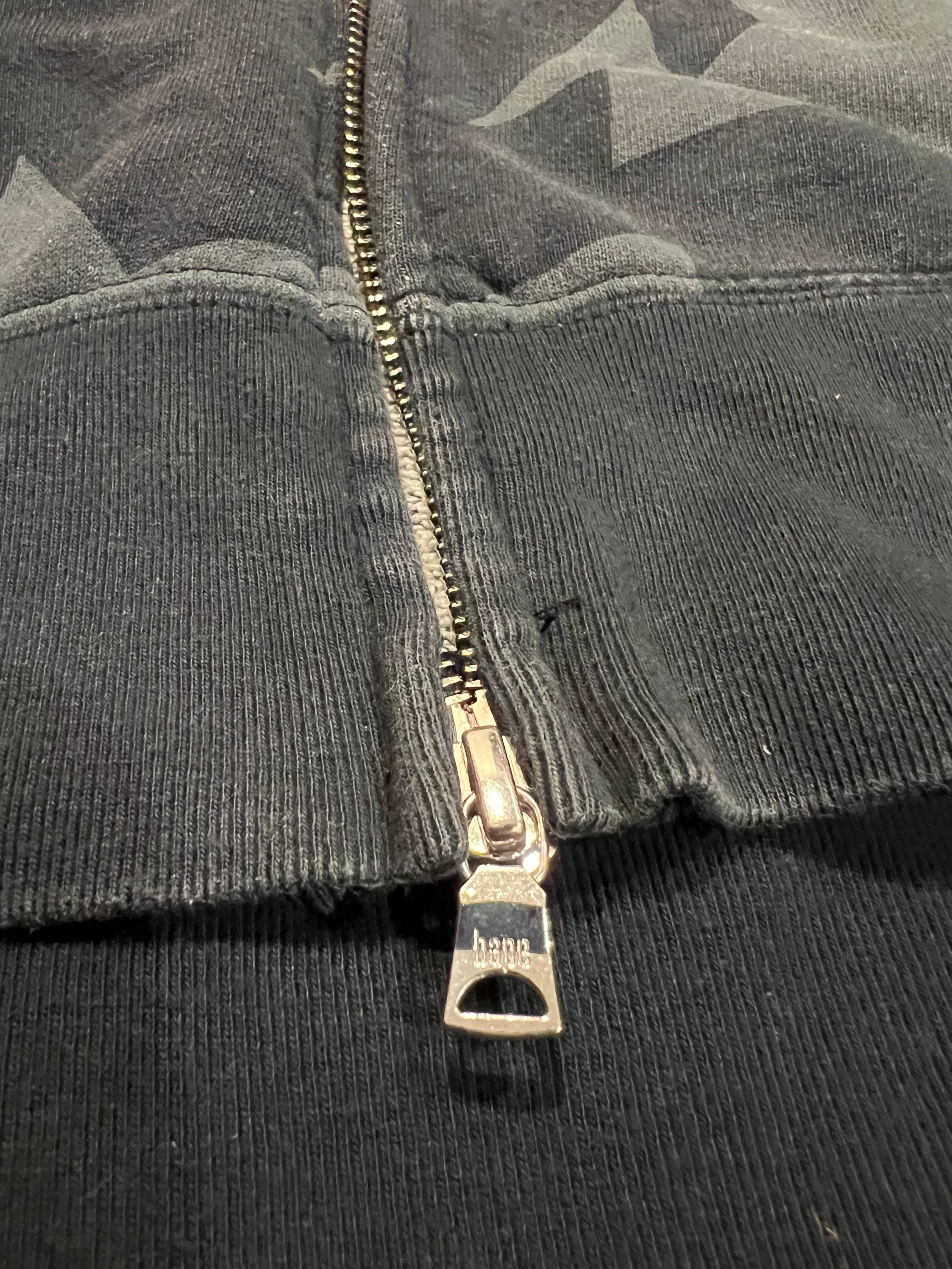 Pantalones de cuero con parche de cruz del cementerio, color negro 18 