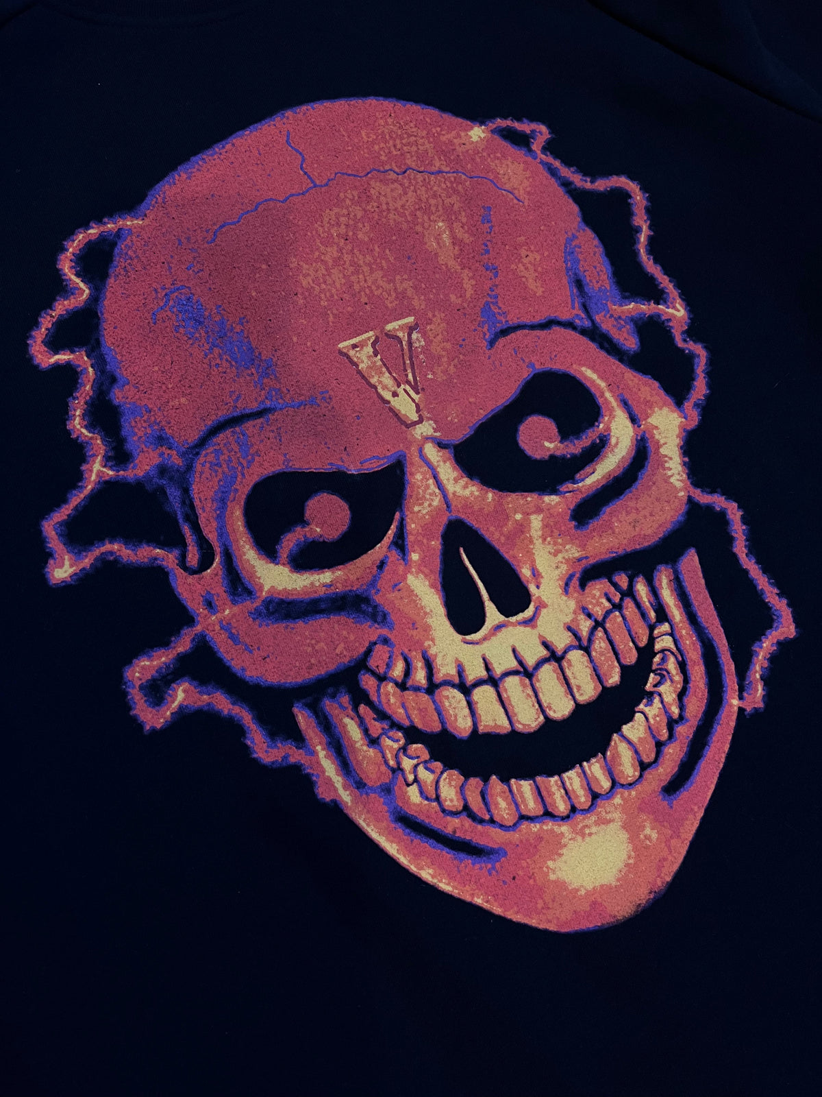 Vlone Black Shocker Skull Crewneck 3