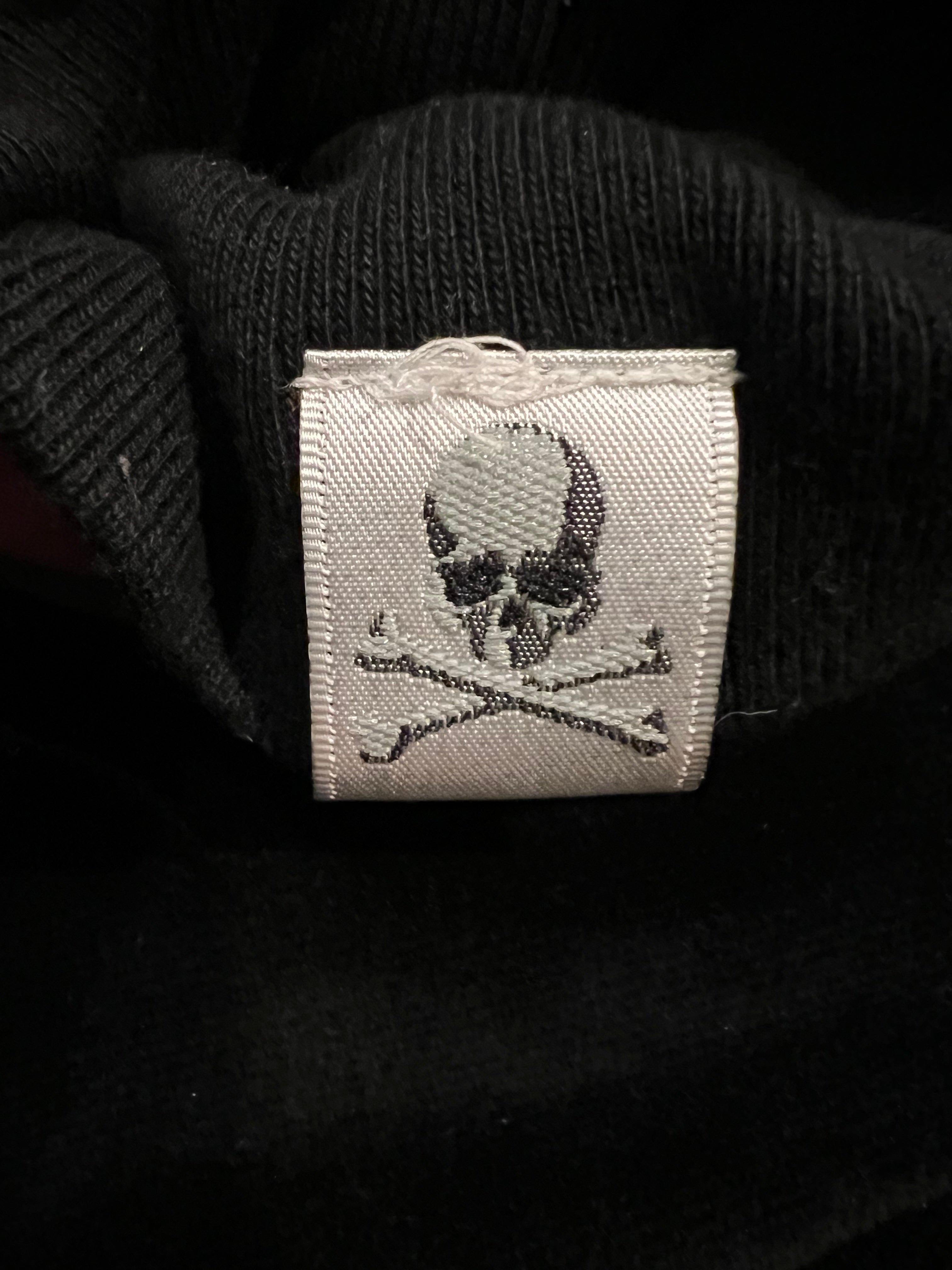 x Mastermind Japan Black Skeleton Head Full Zip Up Shark Hoodie