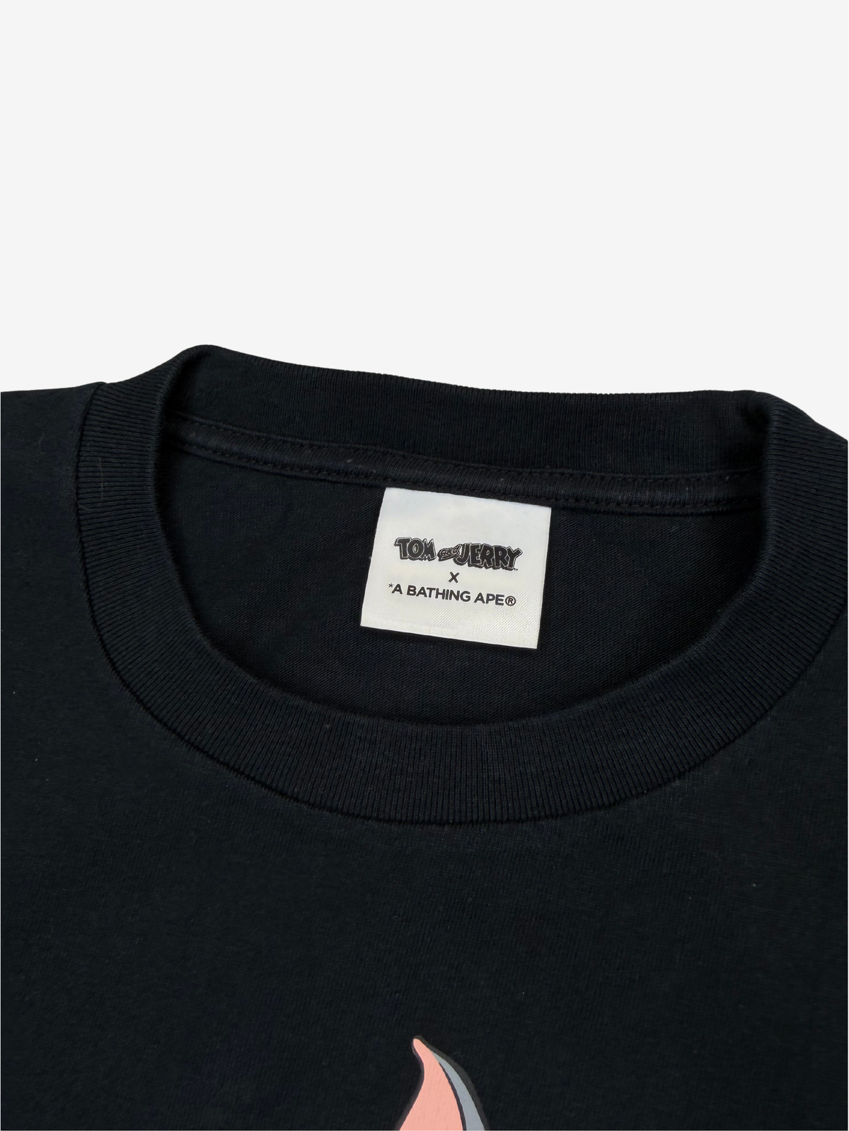 x Tom & Jerry Black Footprints Long Sleeve T-Shirt
