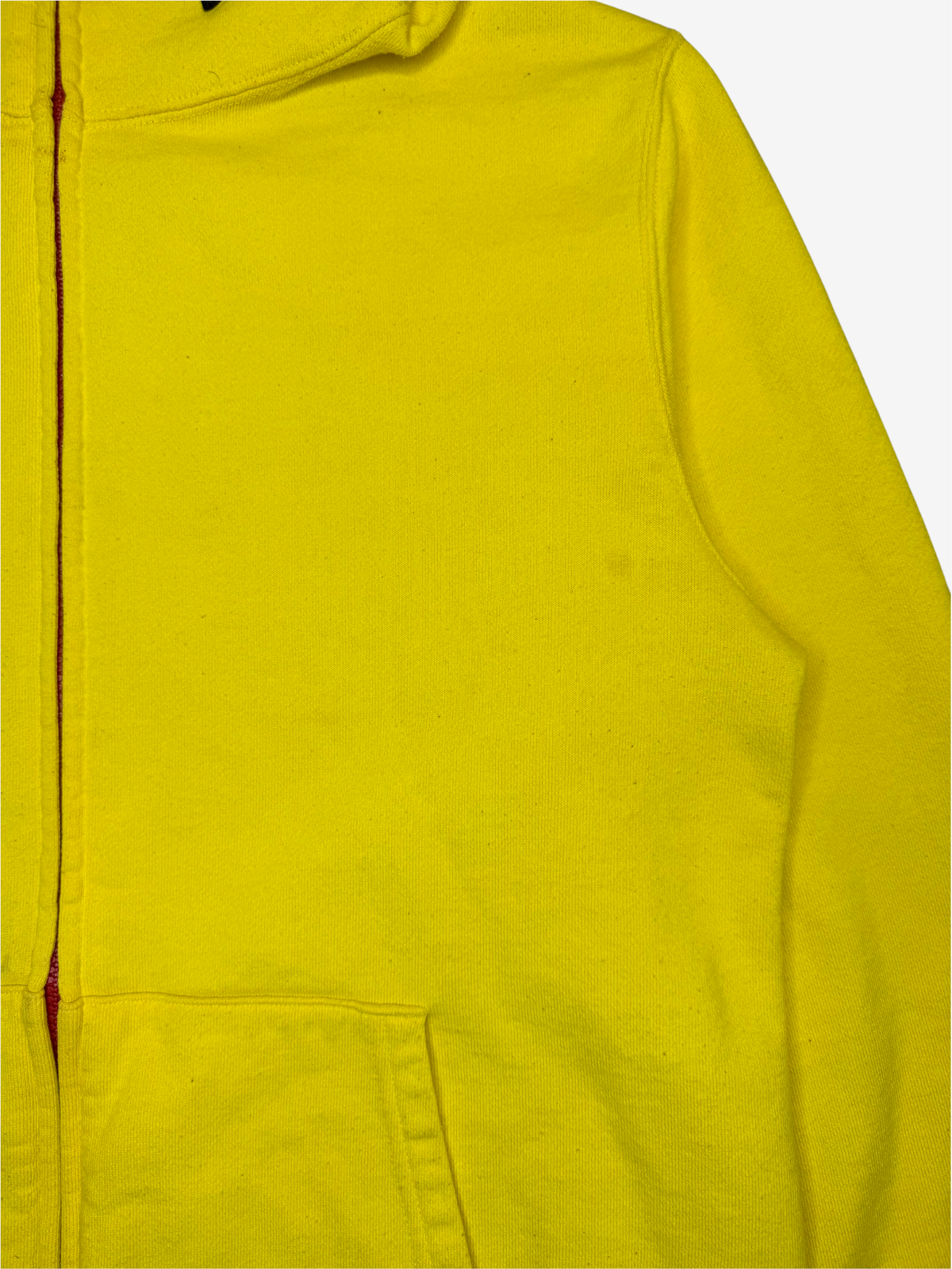 Yellow 2010 Neon Full Zip Up Shark Hoodie