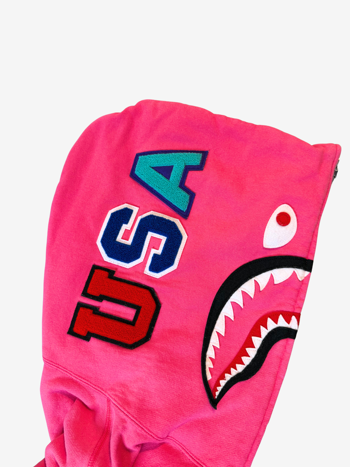 Pink 2022 Miami Store Exclusive Split Camo Full Zip Up Shark Hoodie