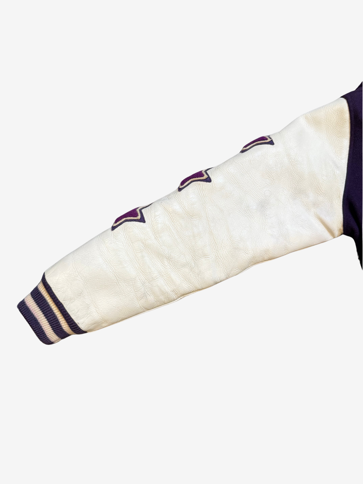 x Undercover Purple 2009 Last Orgy 2 Leather Varsity Jacket
