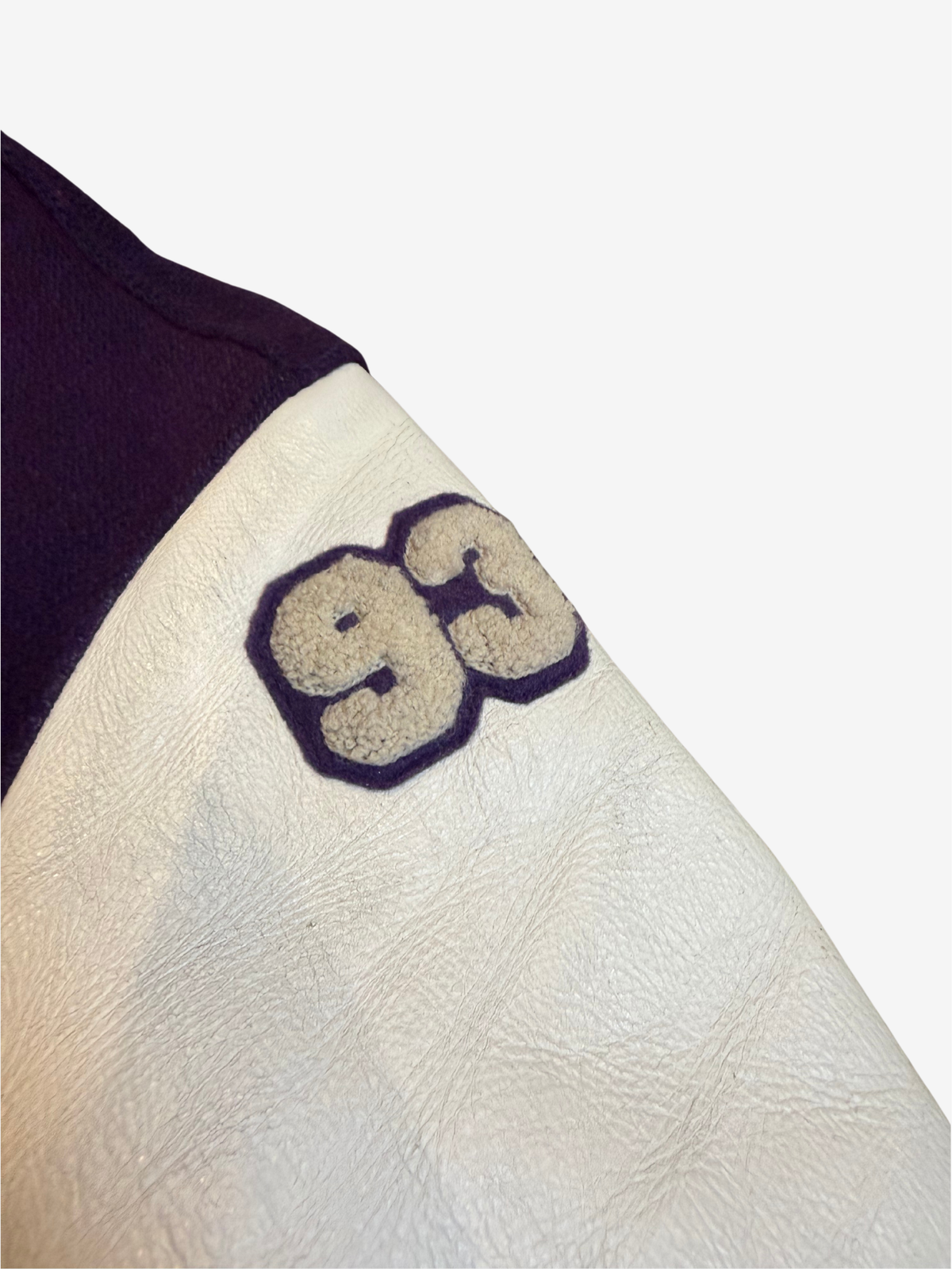 x Undercover Purple 2009 Last Orgy 2 Leather Varsity Jacket