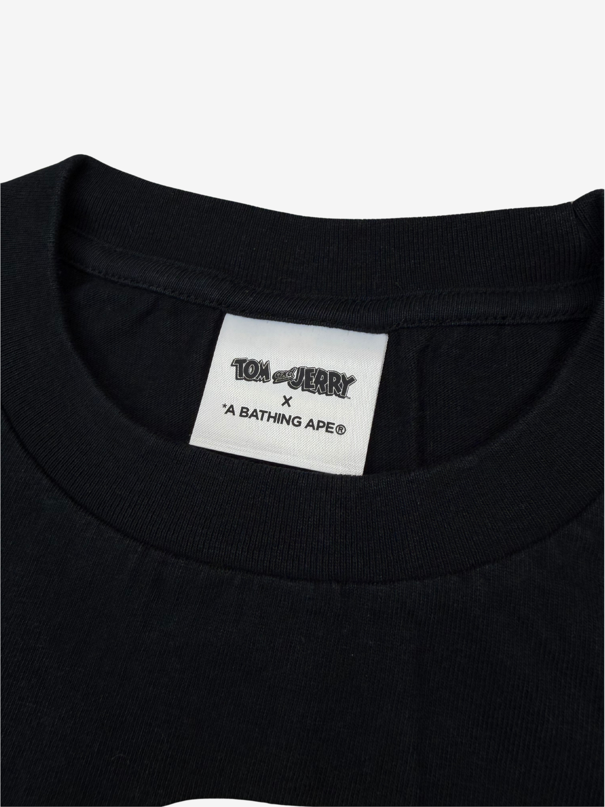 x Tom & Jerry Black Cheese Ape Head T-Shirt