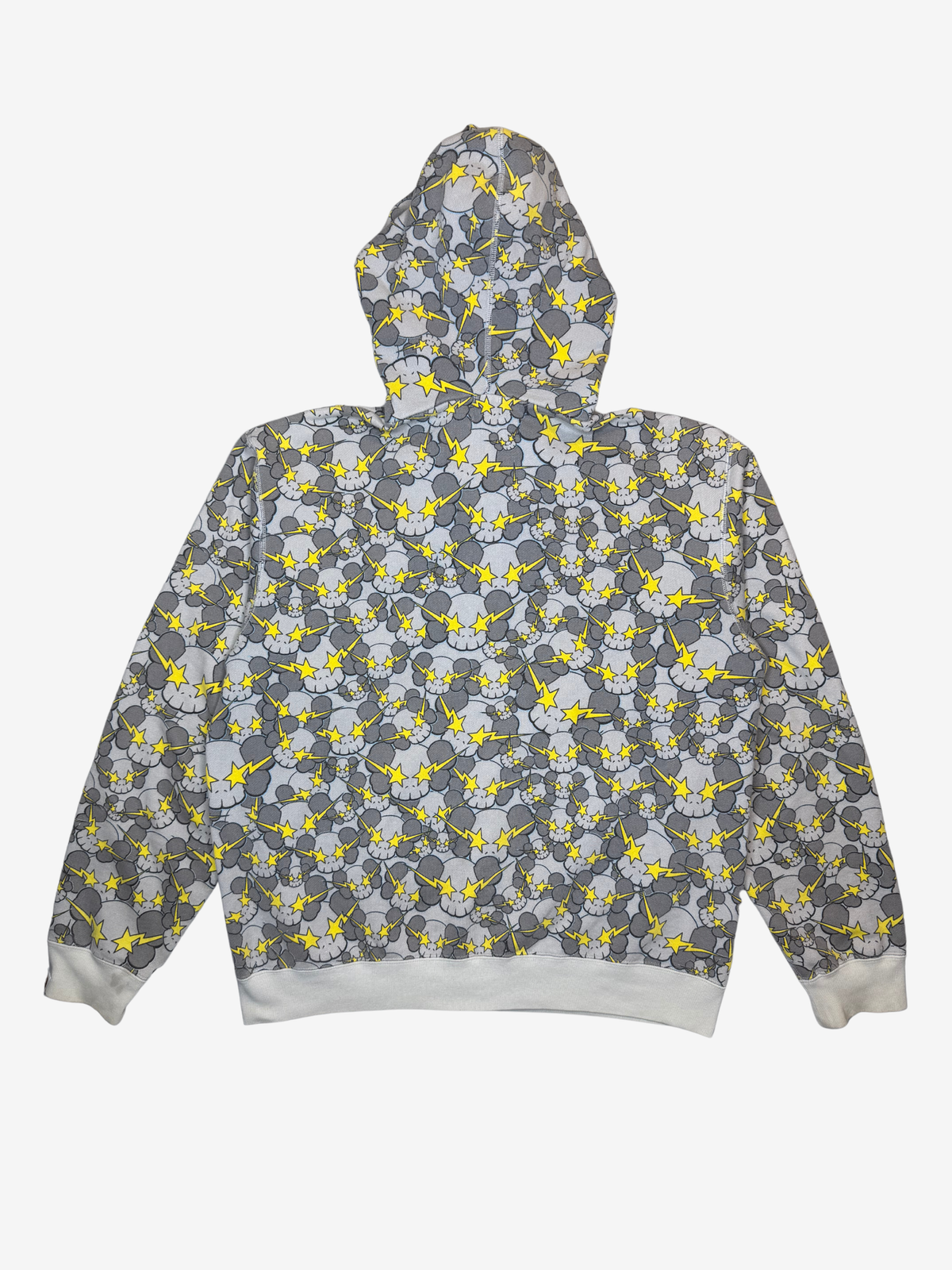 x Kaws Gray Skullsta Camo Full Zip Up Hoodie