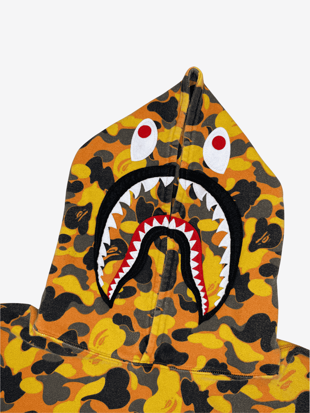 x XO Orange Camo Pullover Shark Hoodie