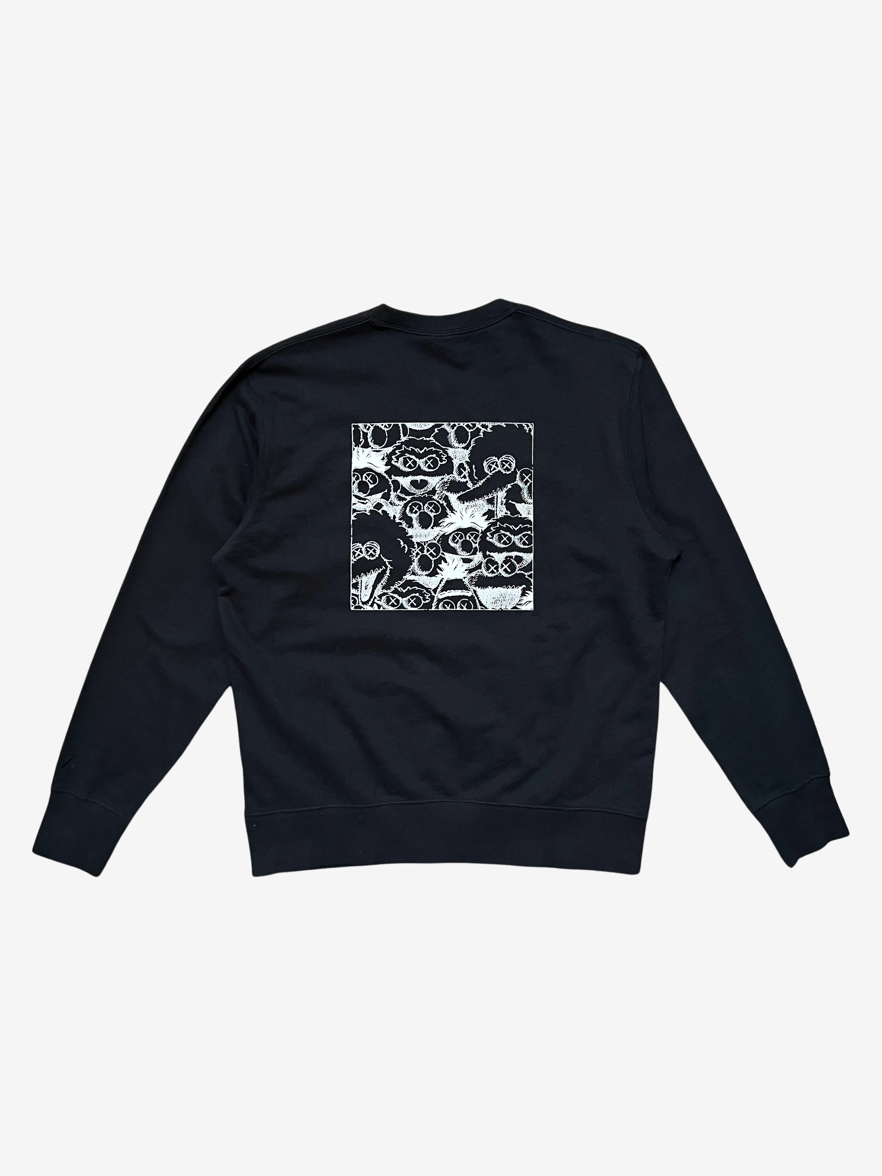 Kaws x Uniqlo x Sesame Street Black XX Graphic Sweatshirt 2