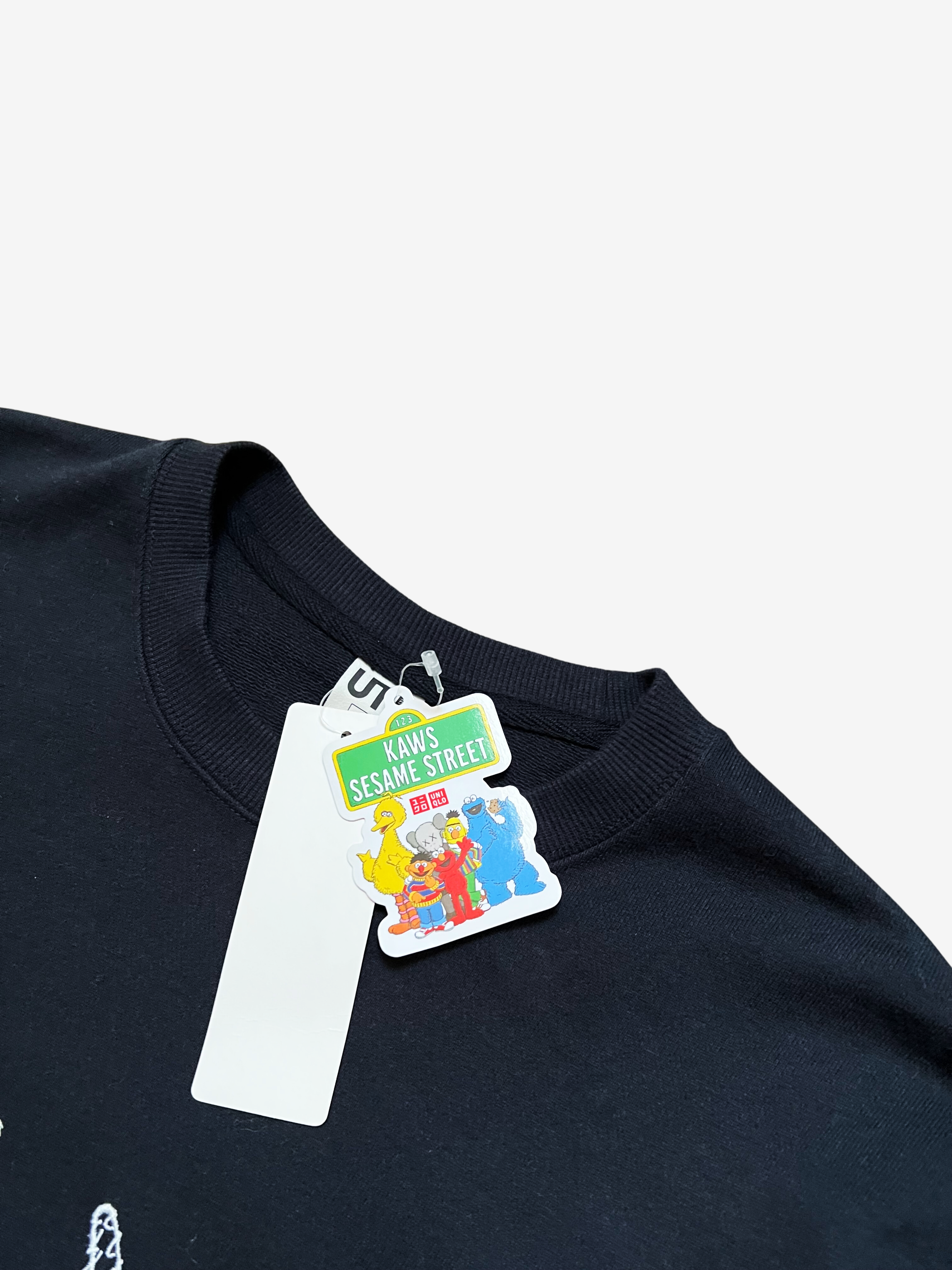 Kaws x Uniqlo x Sesame Street Black XX Graphic Sweatshirt 5