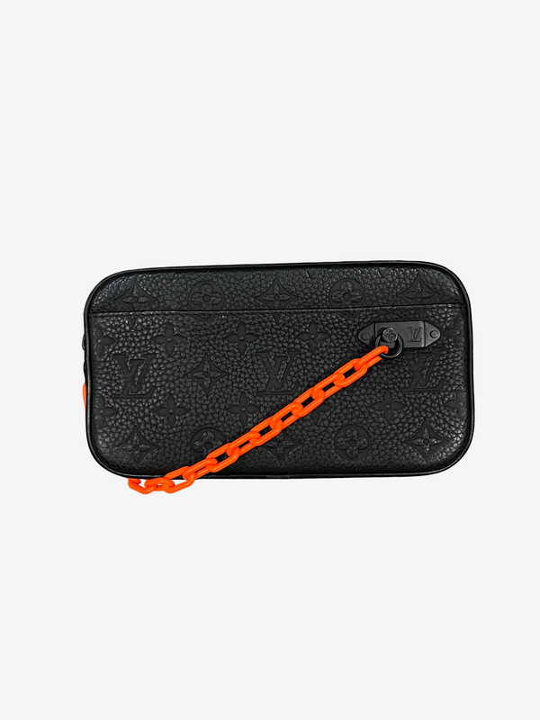 Louis Vuitton Black & Orange Monogram Volga 2017 Staff Bag