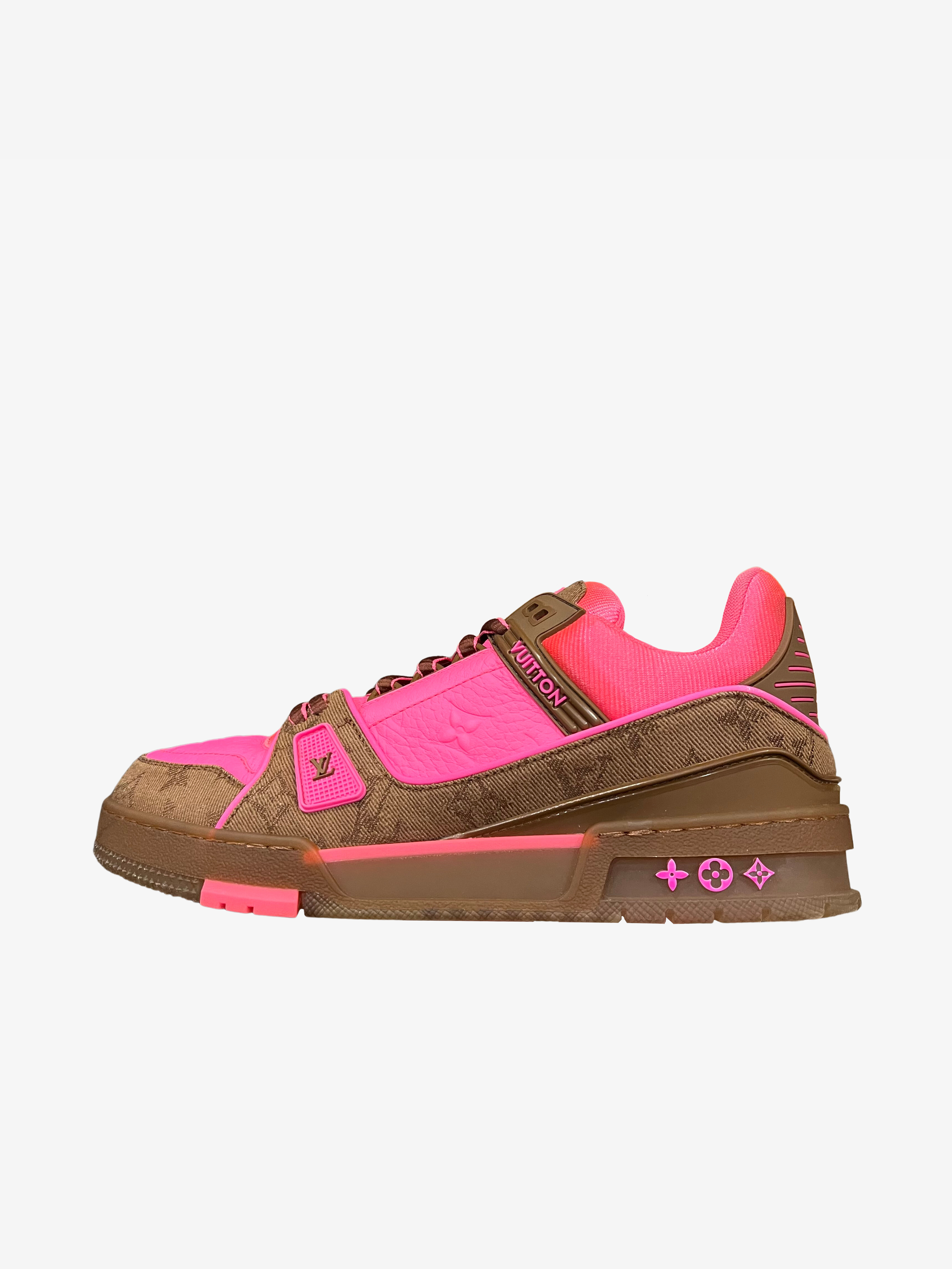 Louis Vuitton Pink & Brown Trainer Sneaker