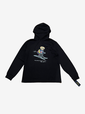 Black Alpine Ski Bear Long Sleeve T-Shirt