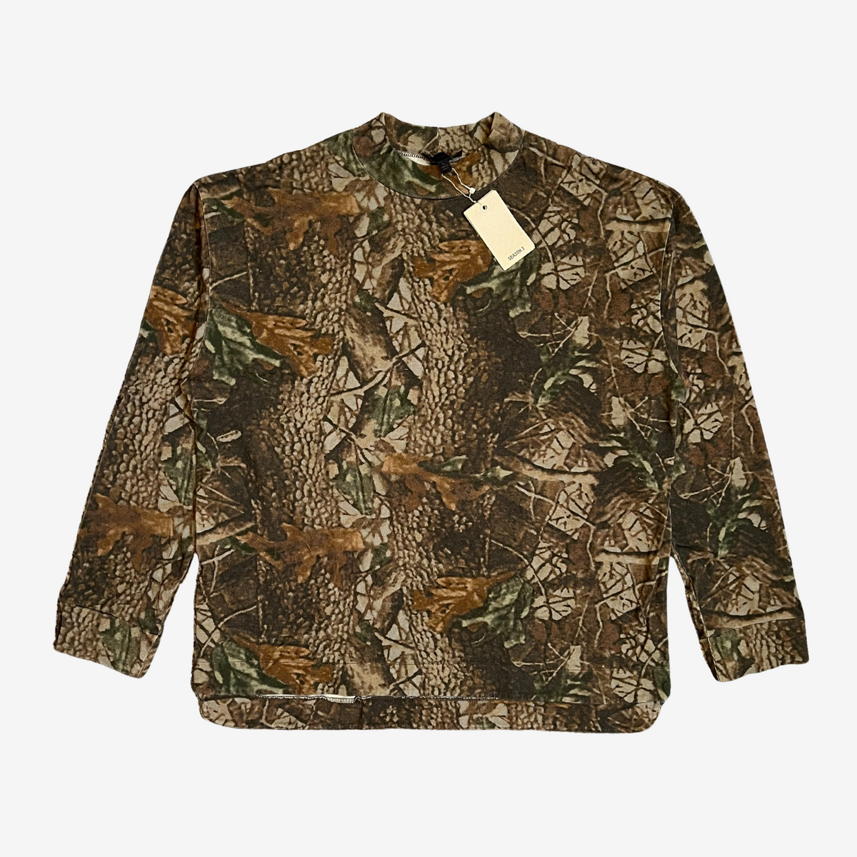 Yeezy Season 3 Brown Real Tree Camo Moto Crewneck