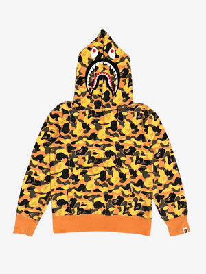 x XO Orange Camo Pullover Shark Hoodie
