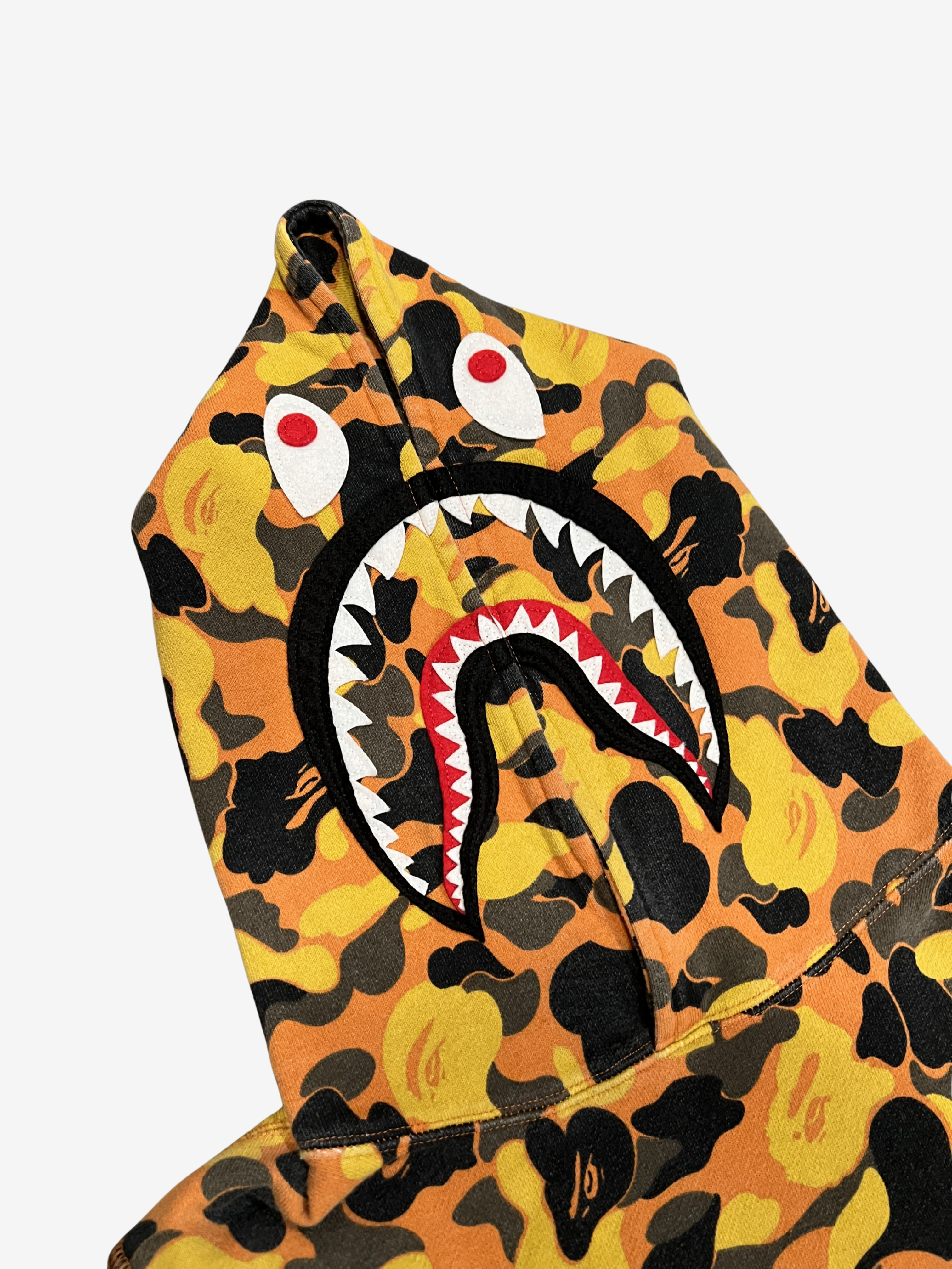 x XO Orange Camo Pullover Shark Hoodie