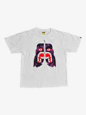 White Purple Tiger Shark T-Shirt