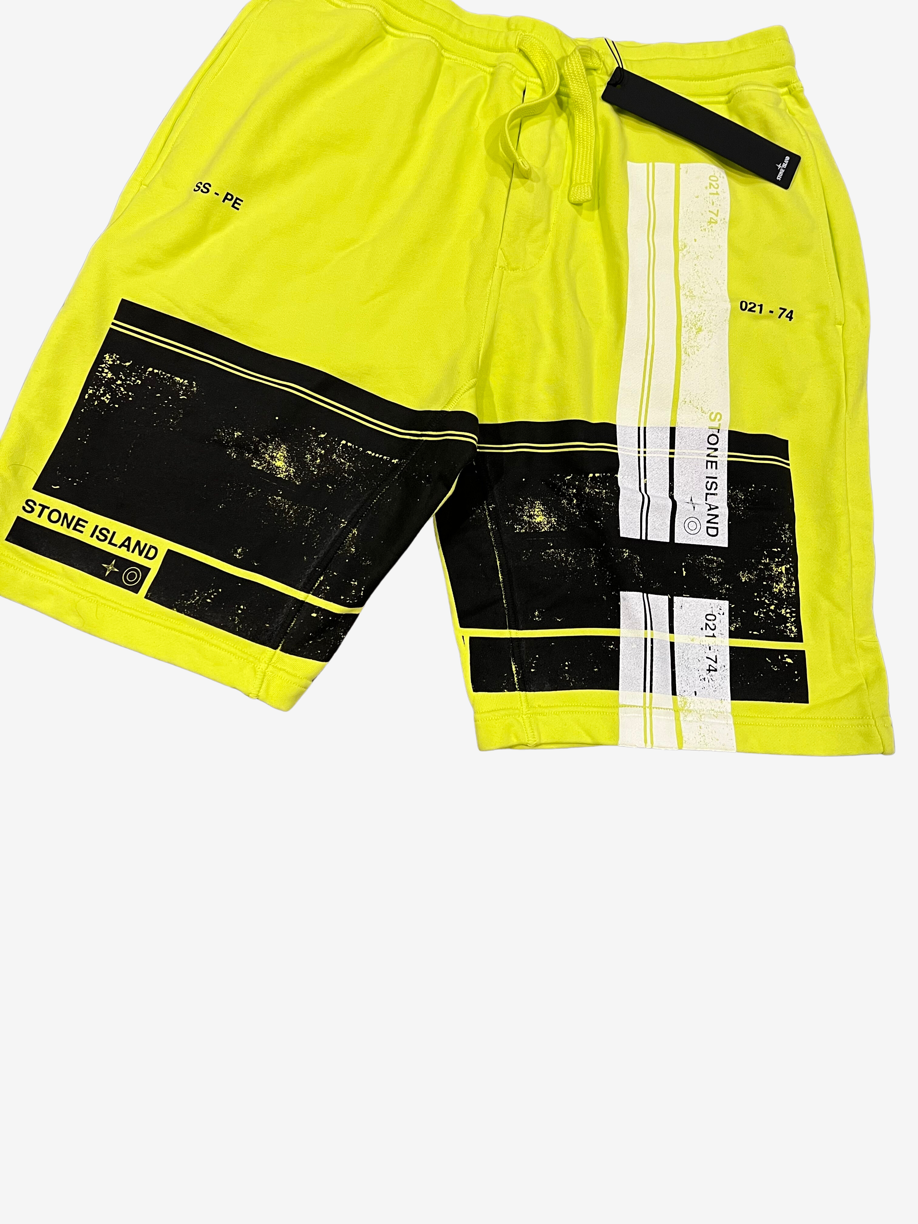 Neon Yellow Bermuda Shorts