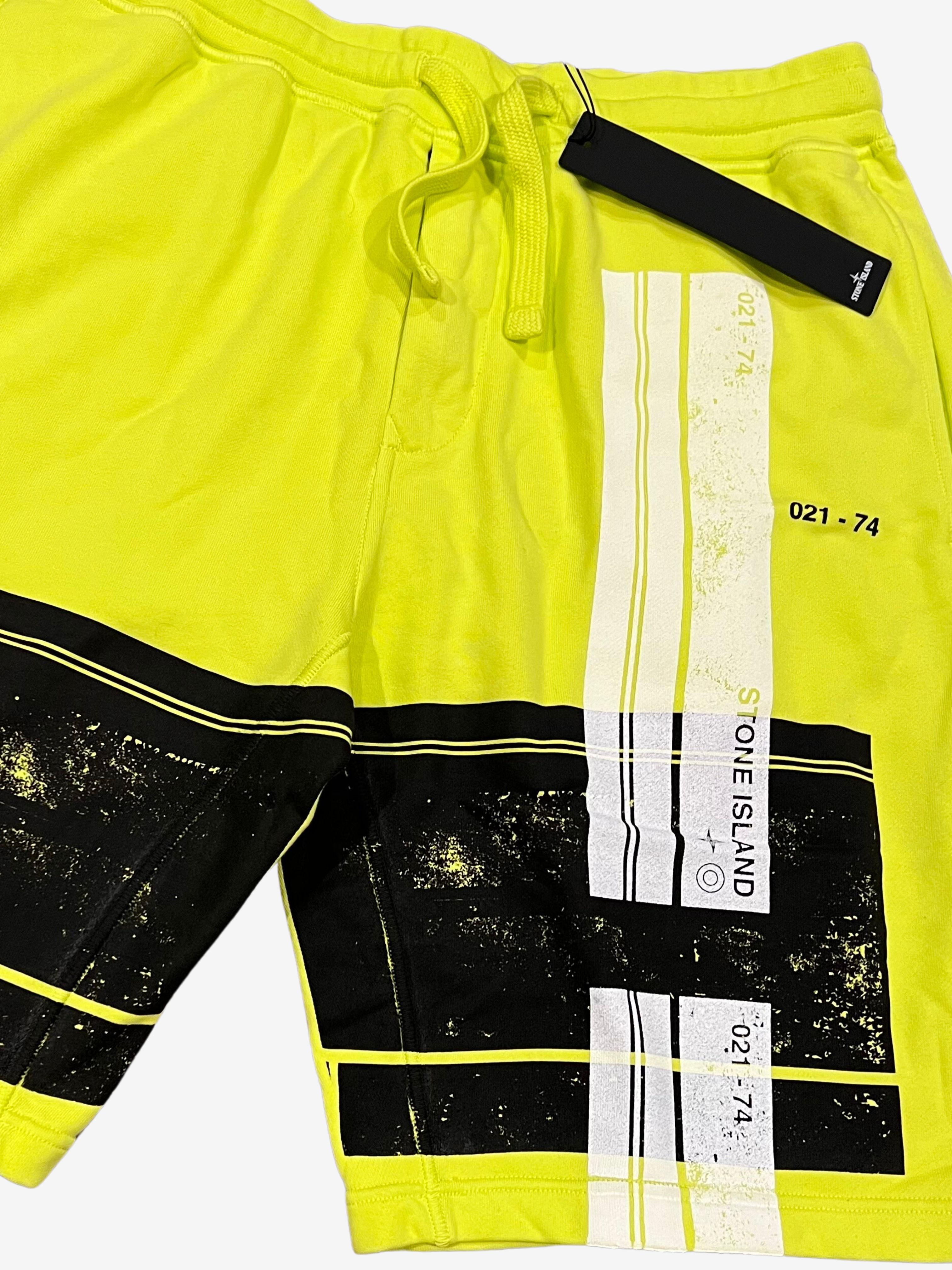 Neon Yellow Bermuda Shorts