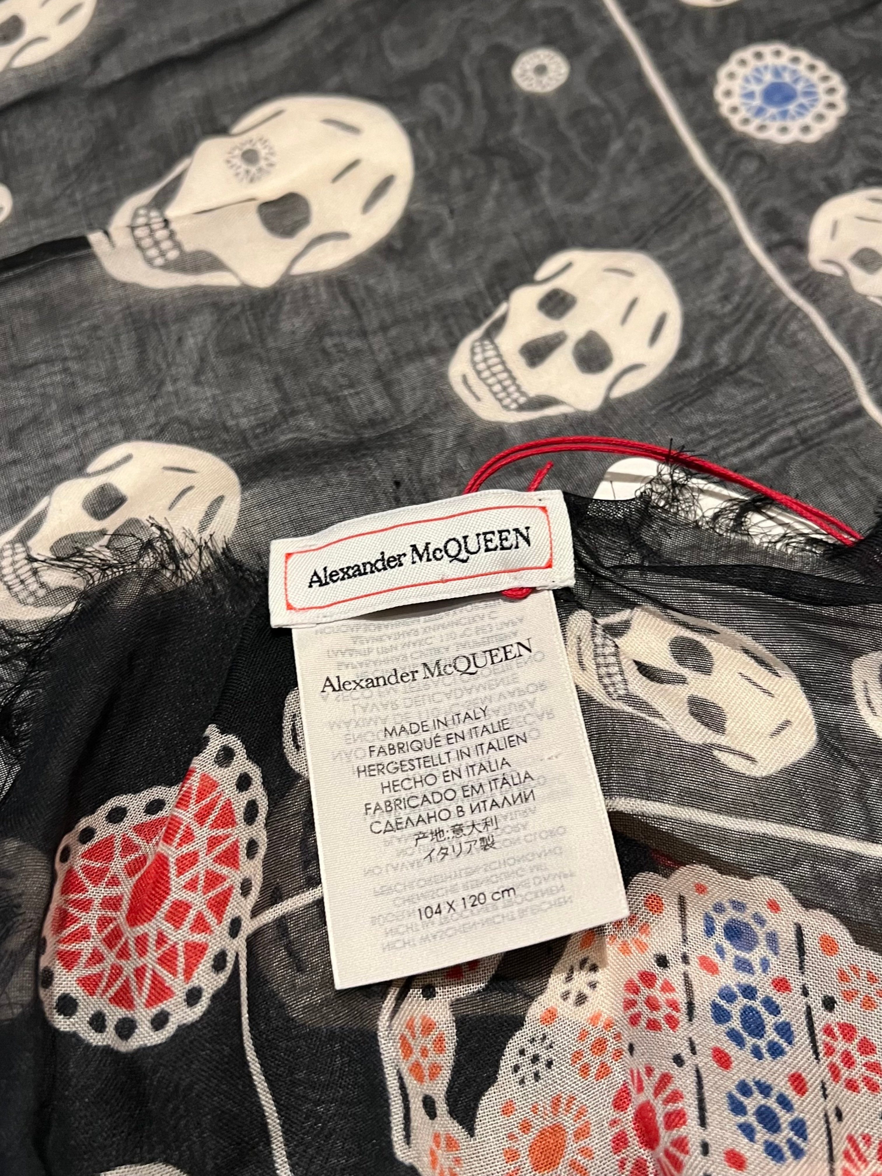 Black Spider Diamond Skeleton Scarf