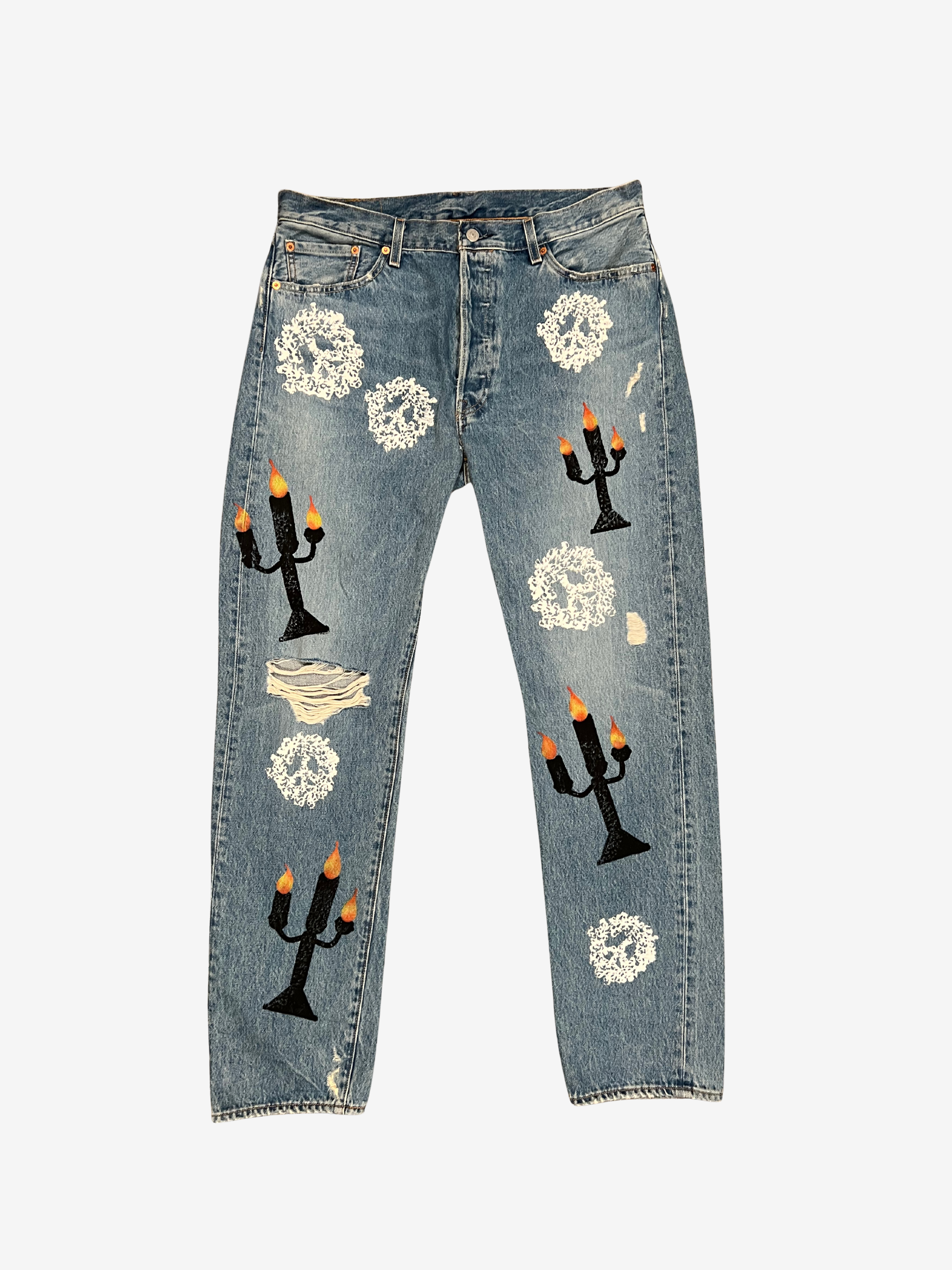 x Virgil Abloh Candle Stick Levi's Denim Jean