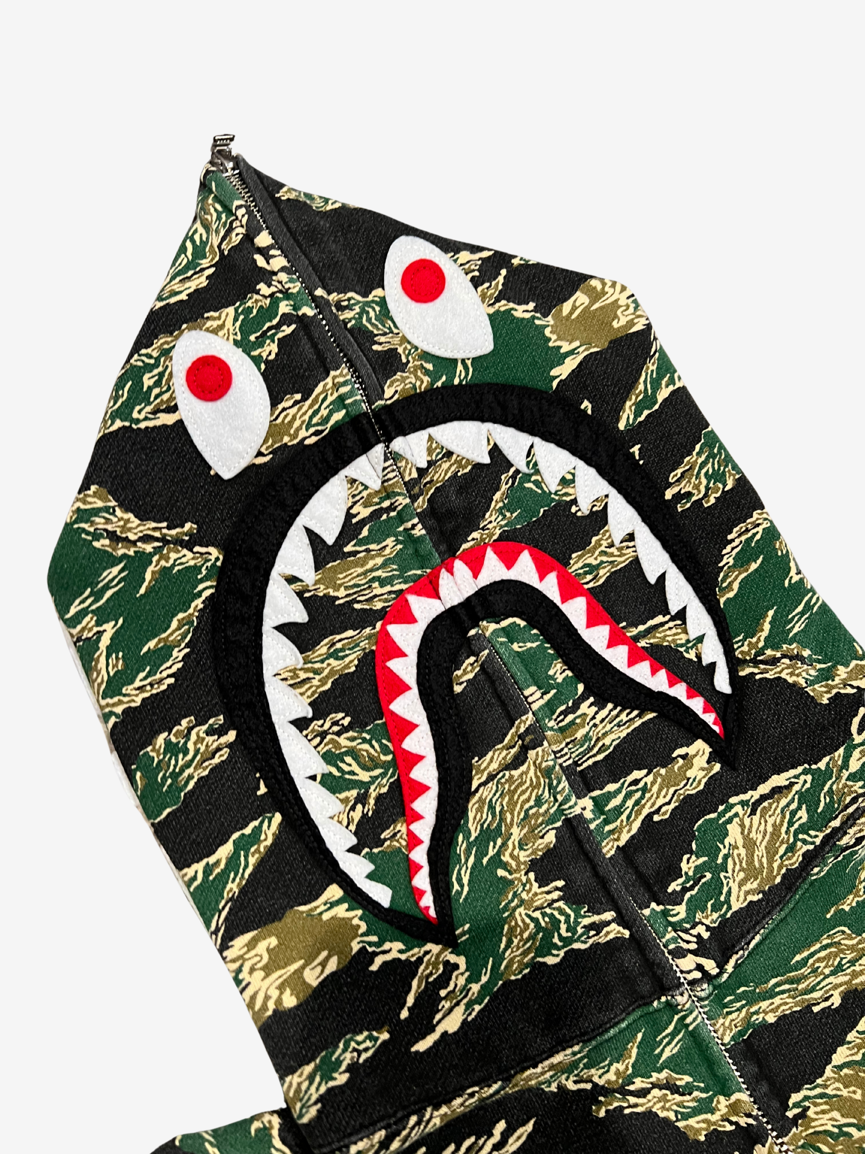 Green URSUS Forest Camo Full Zip Up Shark Hoodie