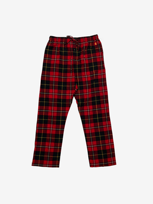 Red Plaid Yellow Pony Pajama Pant