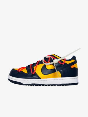 Dunk Low "Off-White - Dorado universitario"