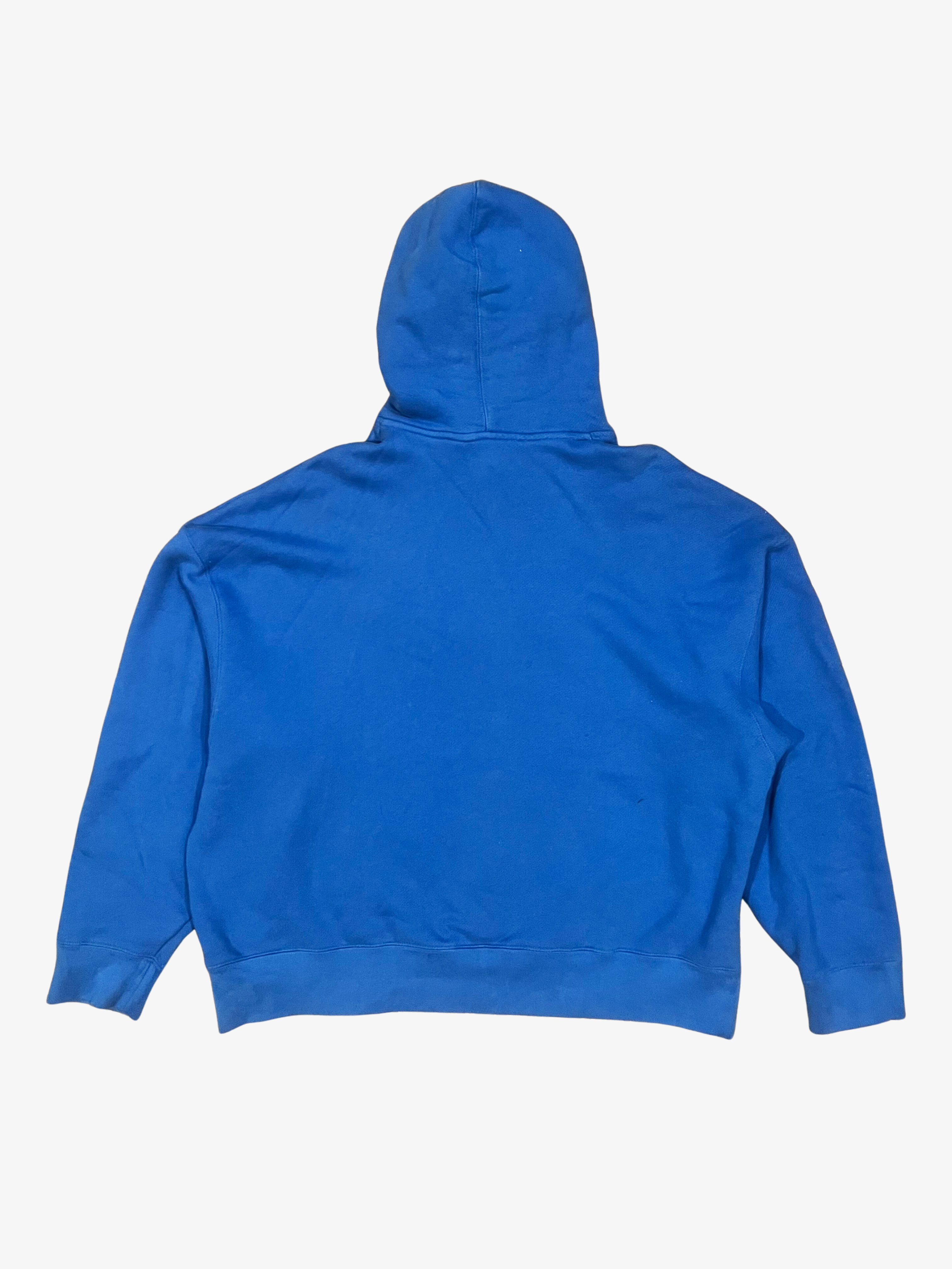 Sudadera con capucha de chenilla de tiburón azul