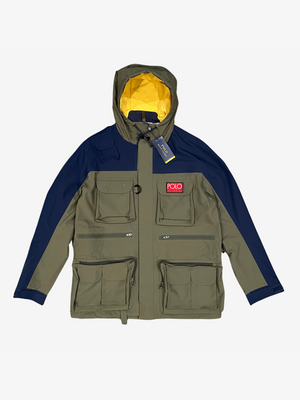 Olive Navy Blue Hi Tech Anorak
