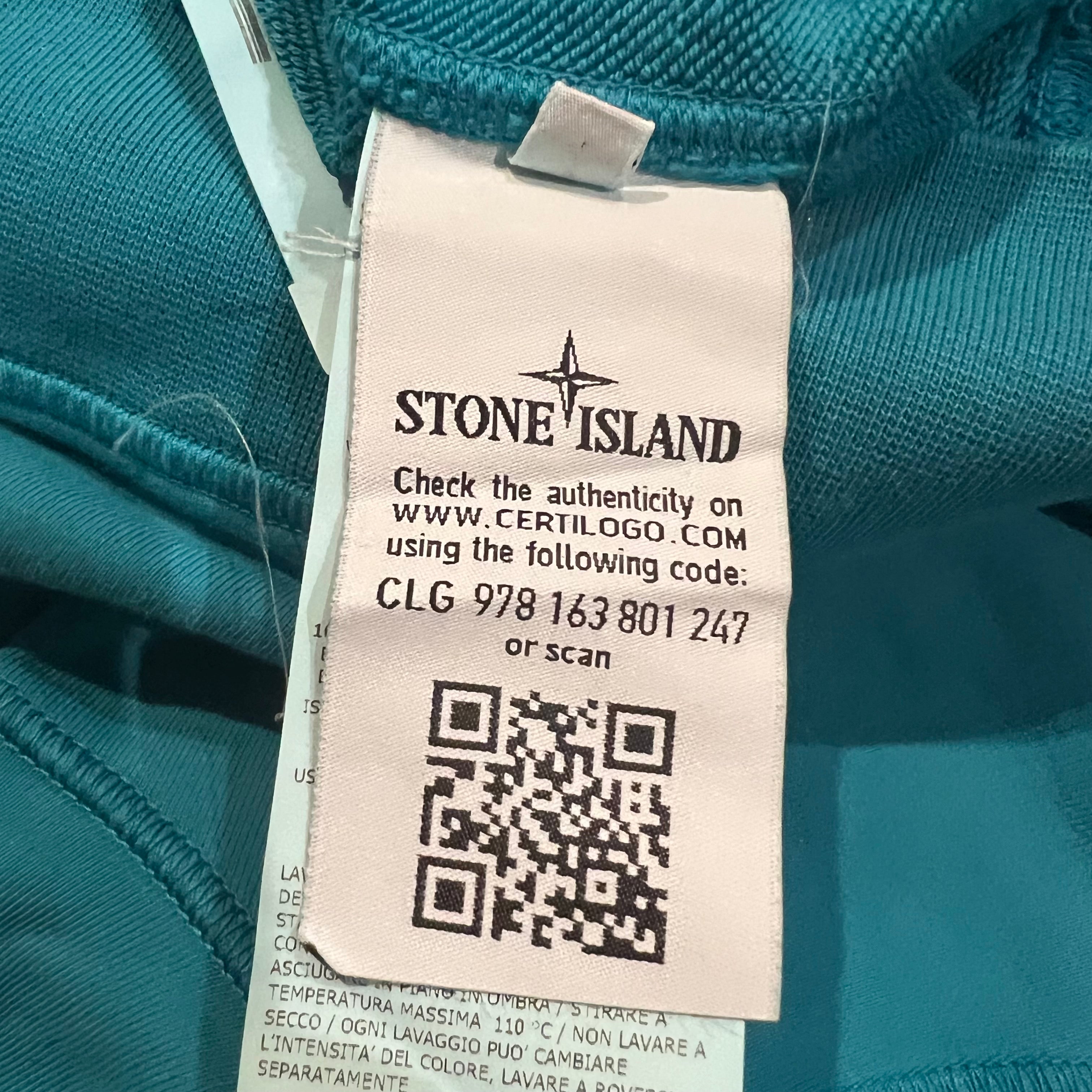 Stone Island Aqua Blue Bermuda Hoodie 6
