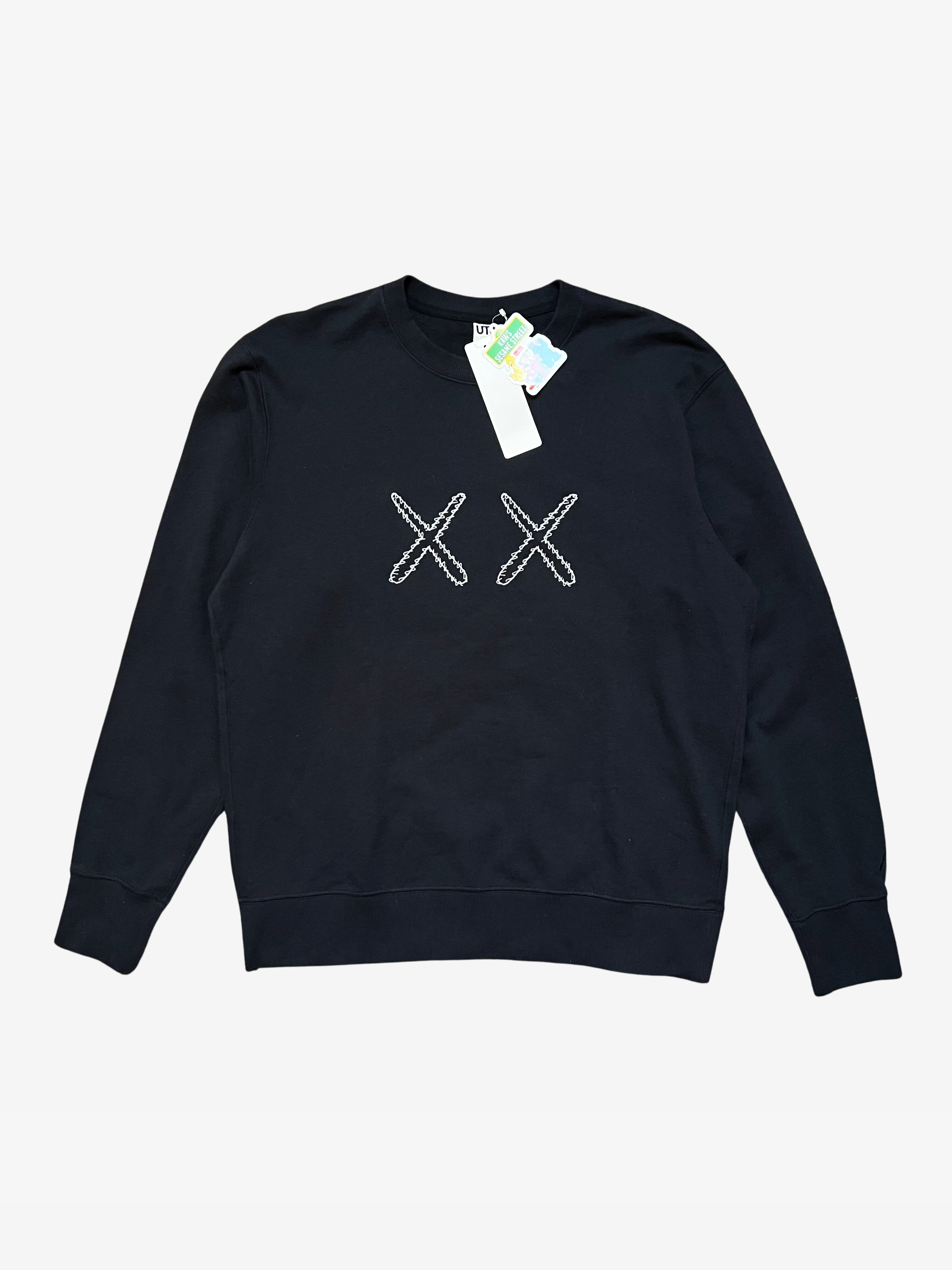 Sudadera con gráfico XX negra de Uniqlo x Barrio Sésamo 