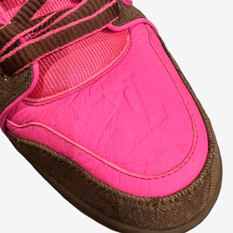 Louis Vuitton - Pink/Brown Leather Trainer Sneakers – eluXive