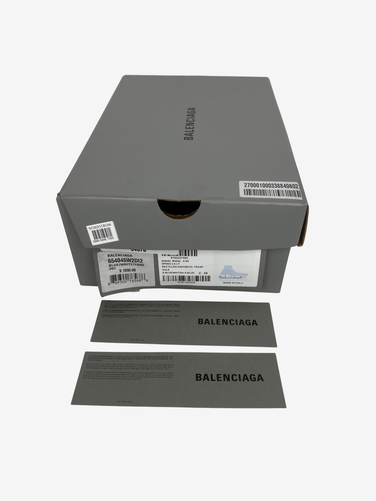 Balenciaga Speed 2.0 Powder Blue Trainer 8