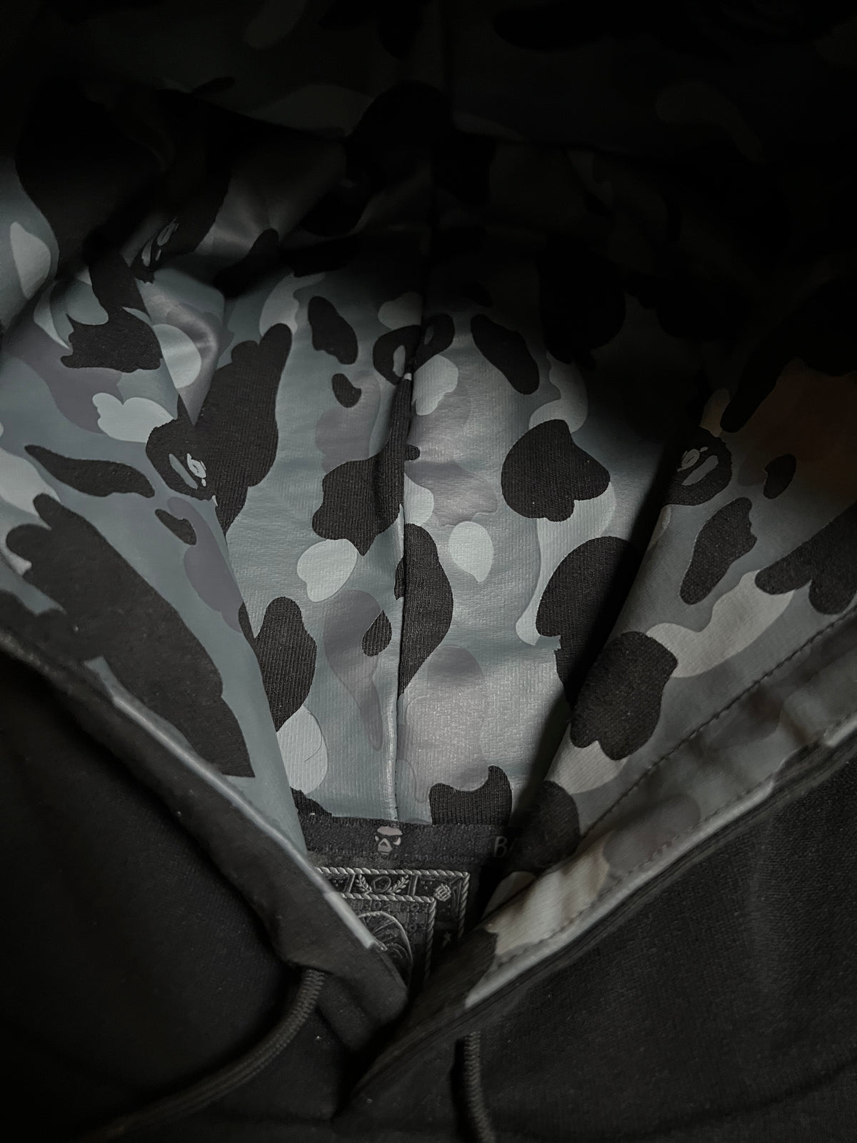 BAPE Black by A Bathing Ape Black Crystal Pullover Hoodie 8