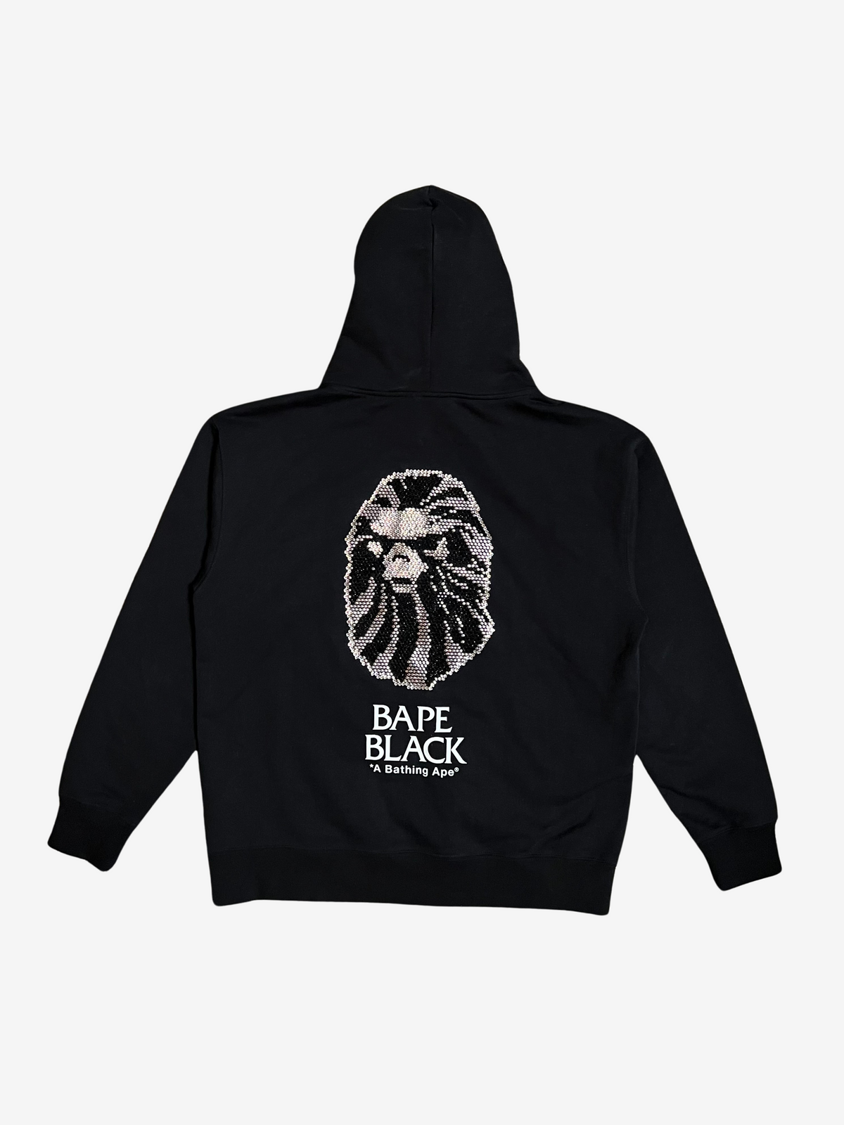 BAPE Black by A Bathing Ape Black Crystal Pullover Hoodie