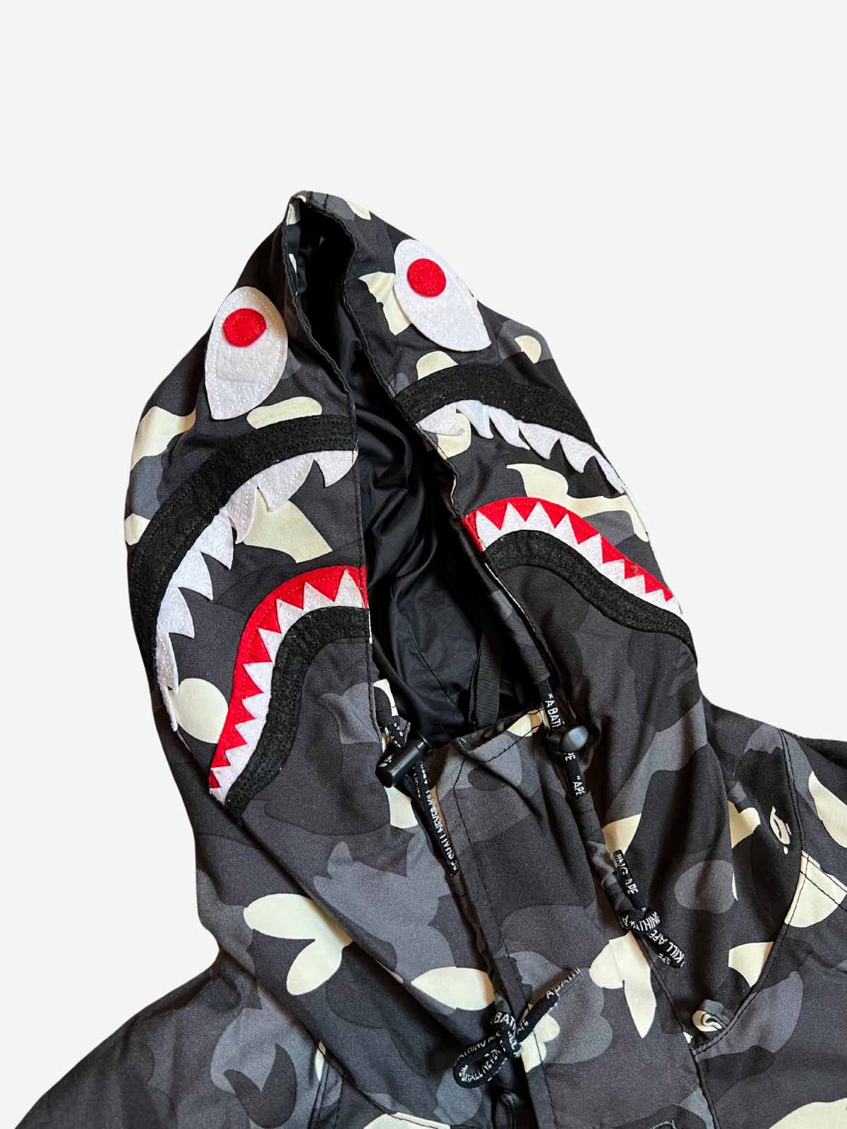 BAPE Black City Camo Tiger Shark Windbreaker 3