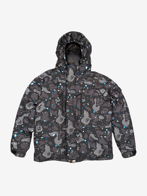 Black Galaxy Puffer Down Jacket